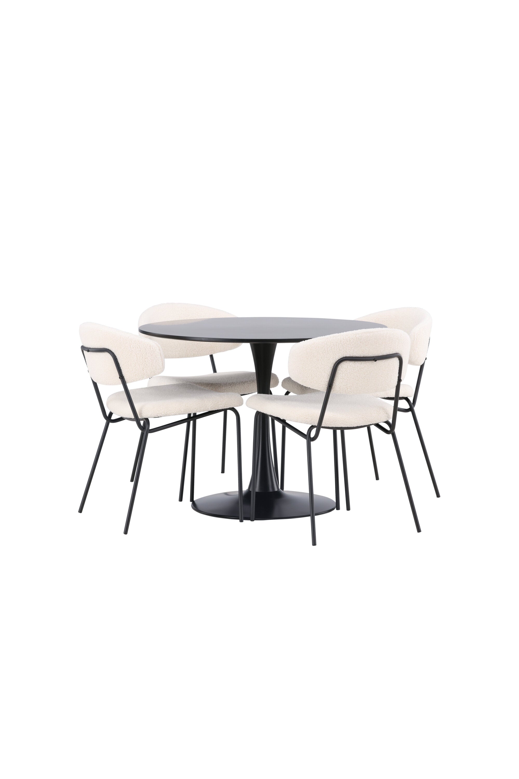 Matgrupp Glade med 4st matstolar Chico-GR Dining Set-Venture Home-peaceofhome.se