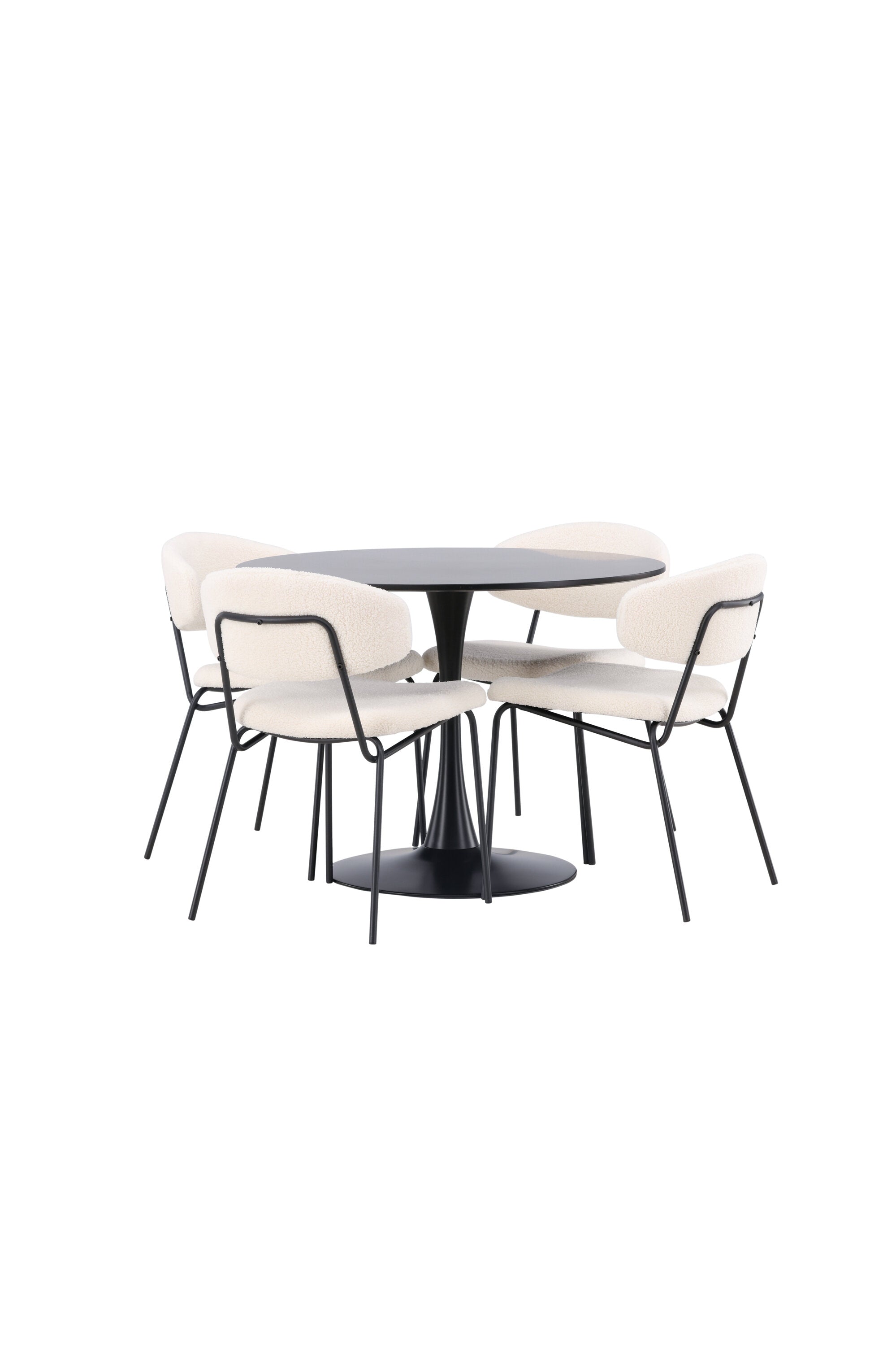 Matgrupp Glade med 4st matstolar Chico-GR Dining Set-Venture Home-peaceofhome.se