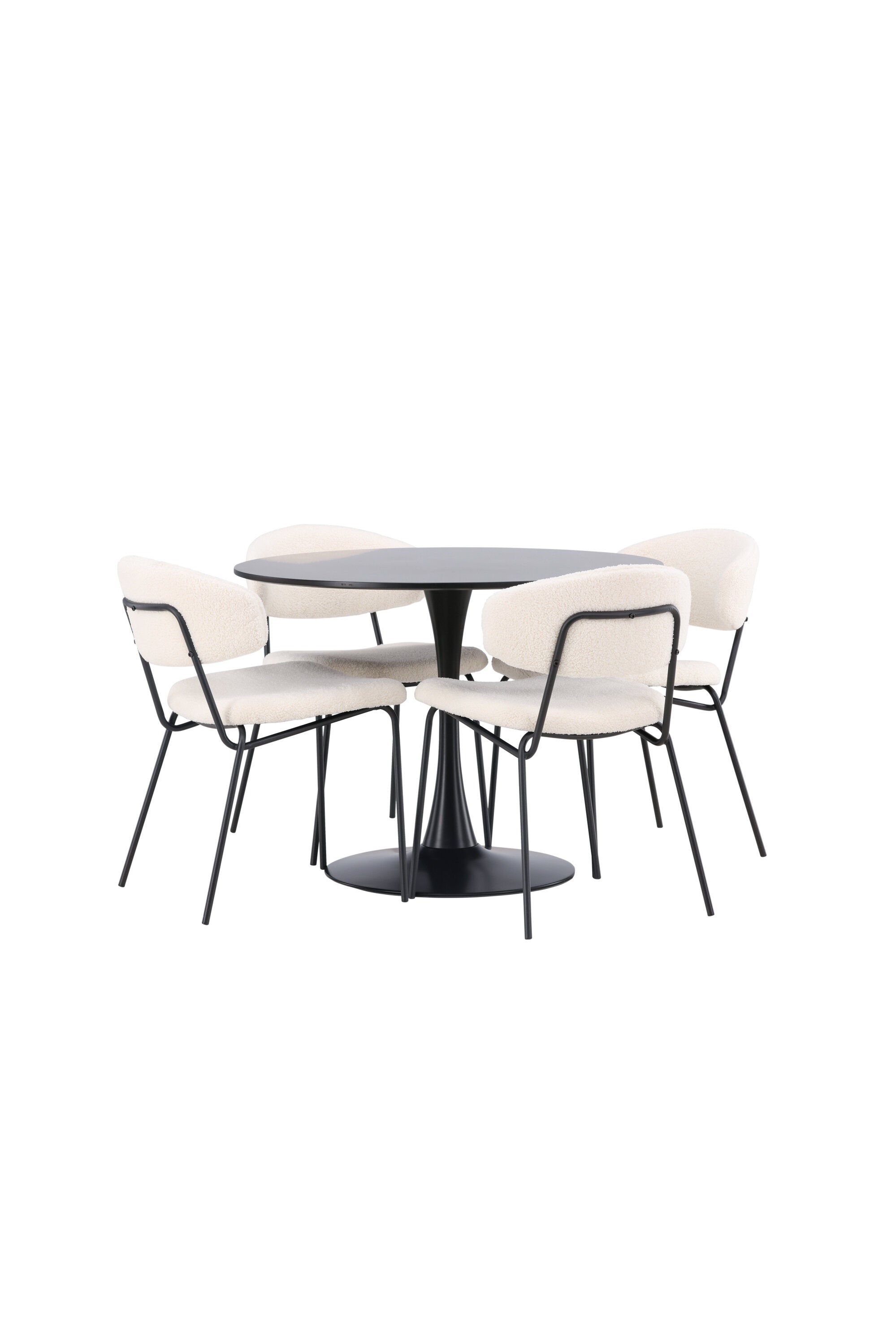 Matgrupp Glade med 4st matstolar Chico-GR Dining Set-Venture Home-peaceofhome.se