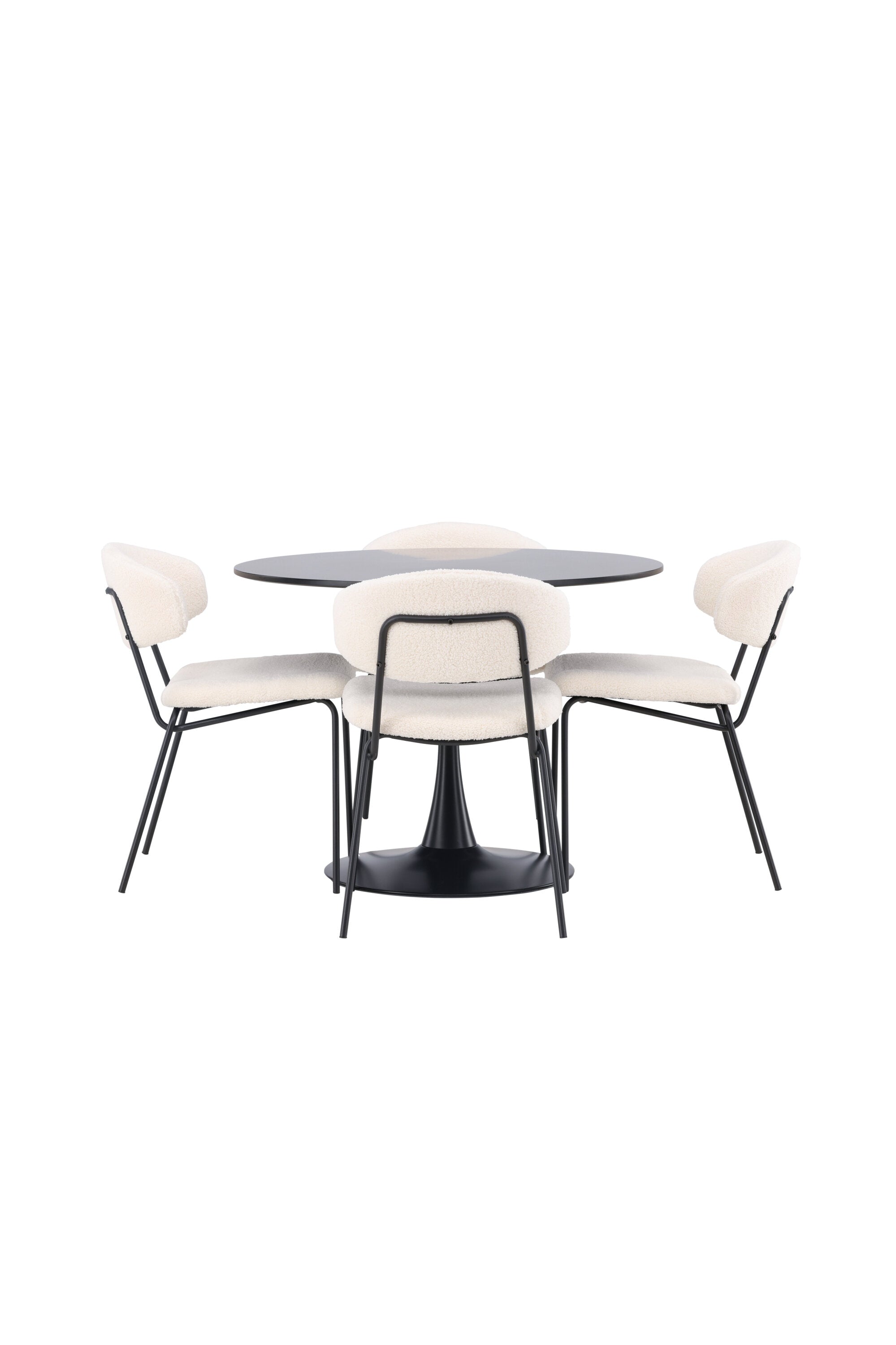 Matgrupp Glade med 4st matstolar Chico-GR Dining Set-Venture Home-peaceofhome.se