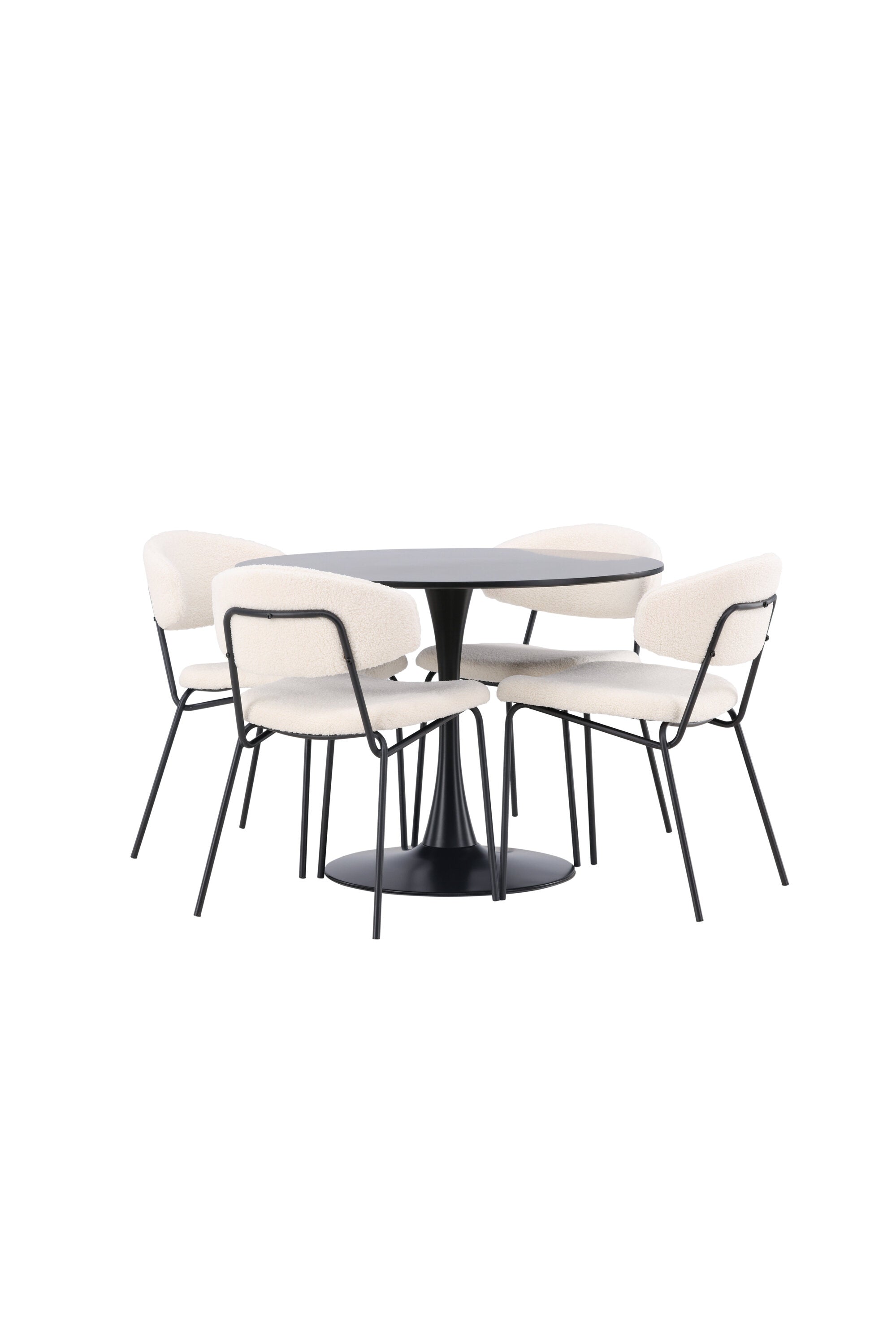 Matgrupp Glade med 4st matstolar Chico-GR Dining Set-Venture Home-peaceofhome.se