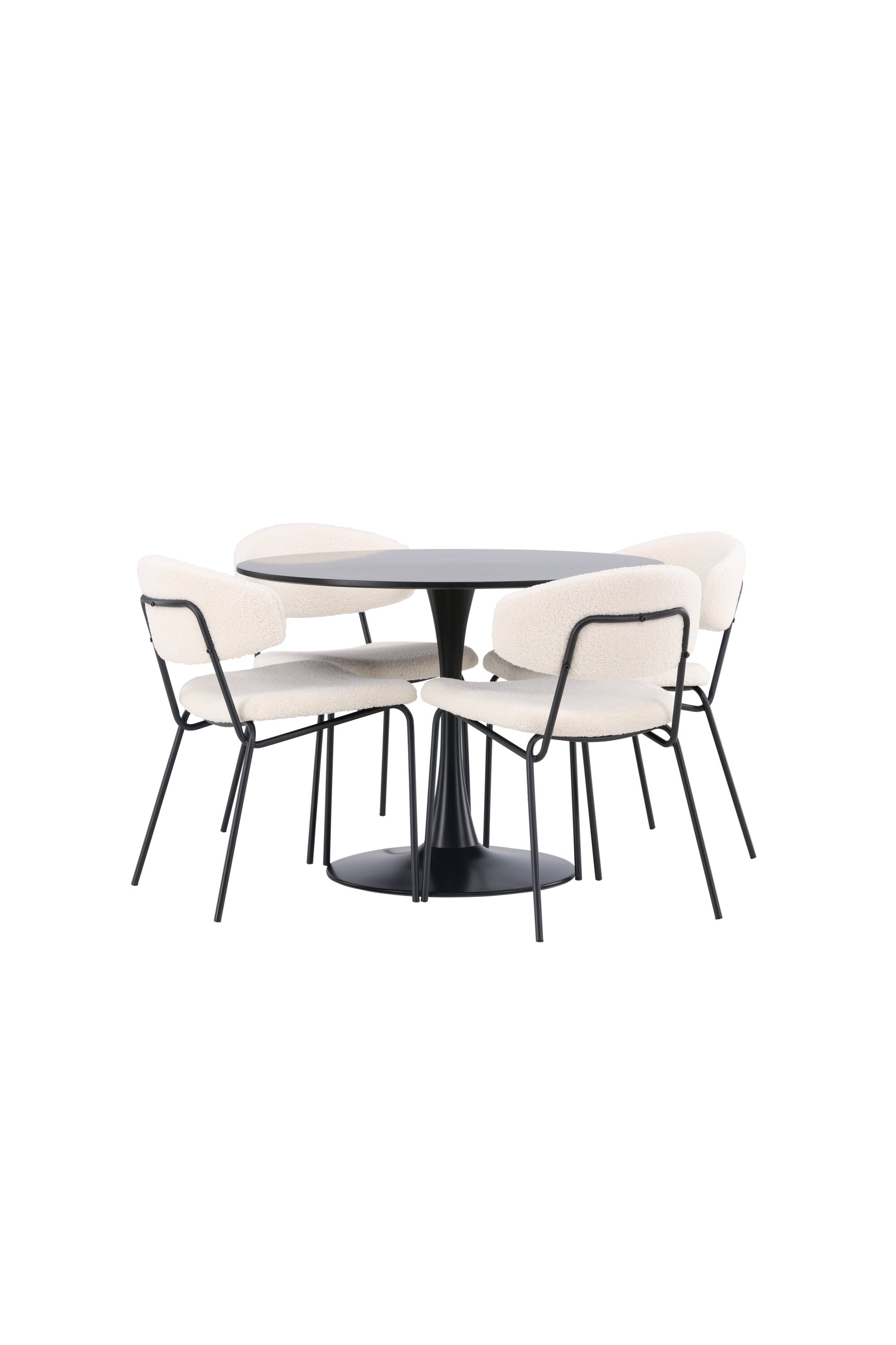 Matgrupp Glade med 4st matstolar Chico-GR Dining Set-Venture Home-peaceofhome.se