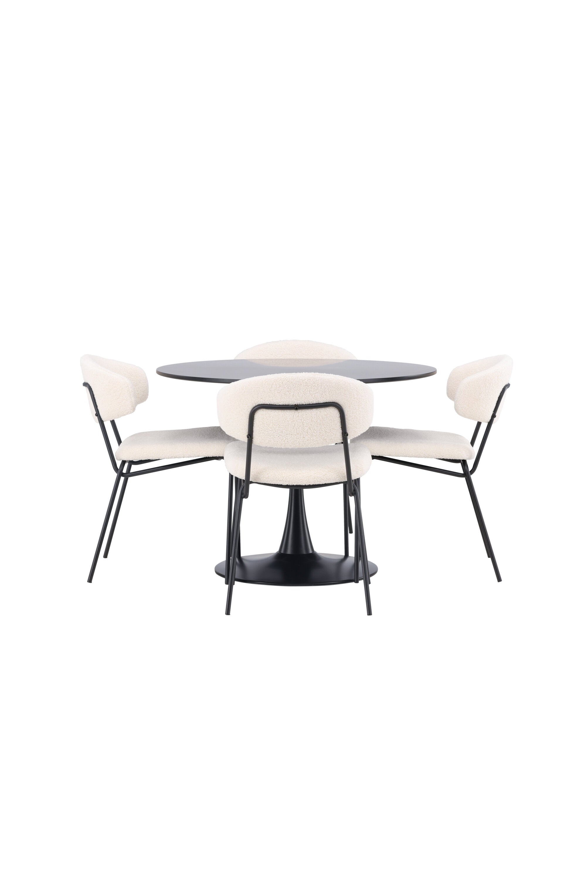 Matgrupp Glade med 4st matstolar Chico-GR Dining Set-Venture Home-peaceofhome.se