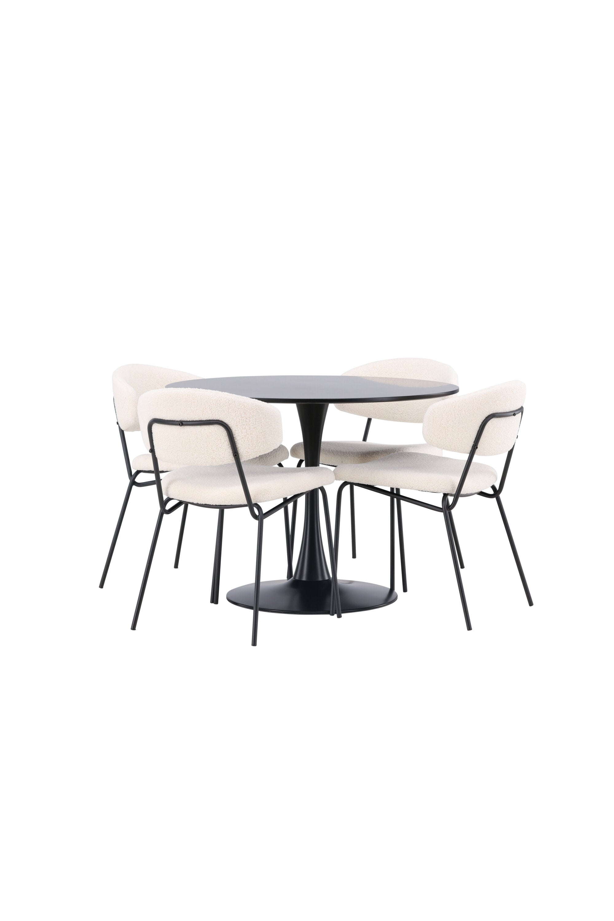 Matgrupp Glade med 4st matstolar Chico-GR Dining Set-Venture Home-peaceofhome.se