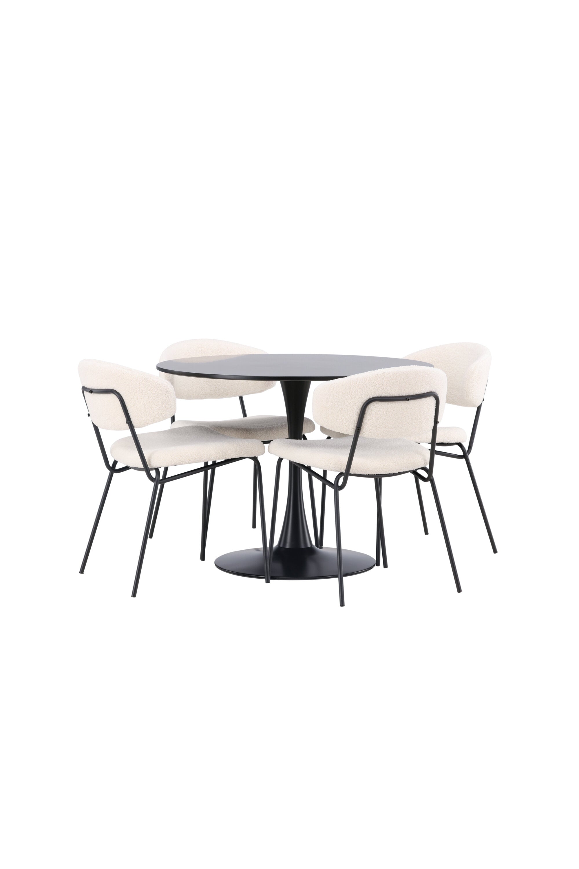 Matgrupp Glade med 4st matstolar Chico-GR Dining Set-Venture Home-peaceofhome.se