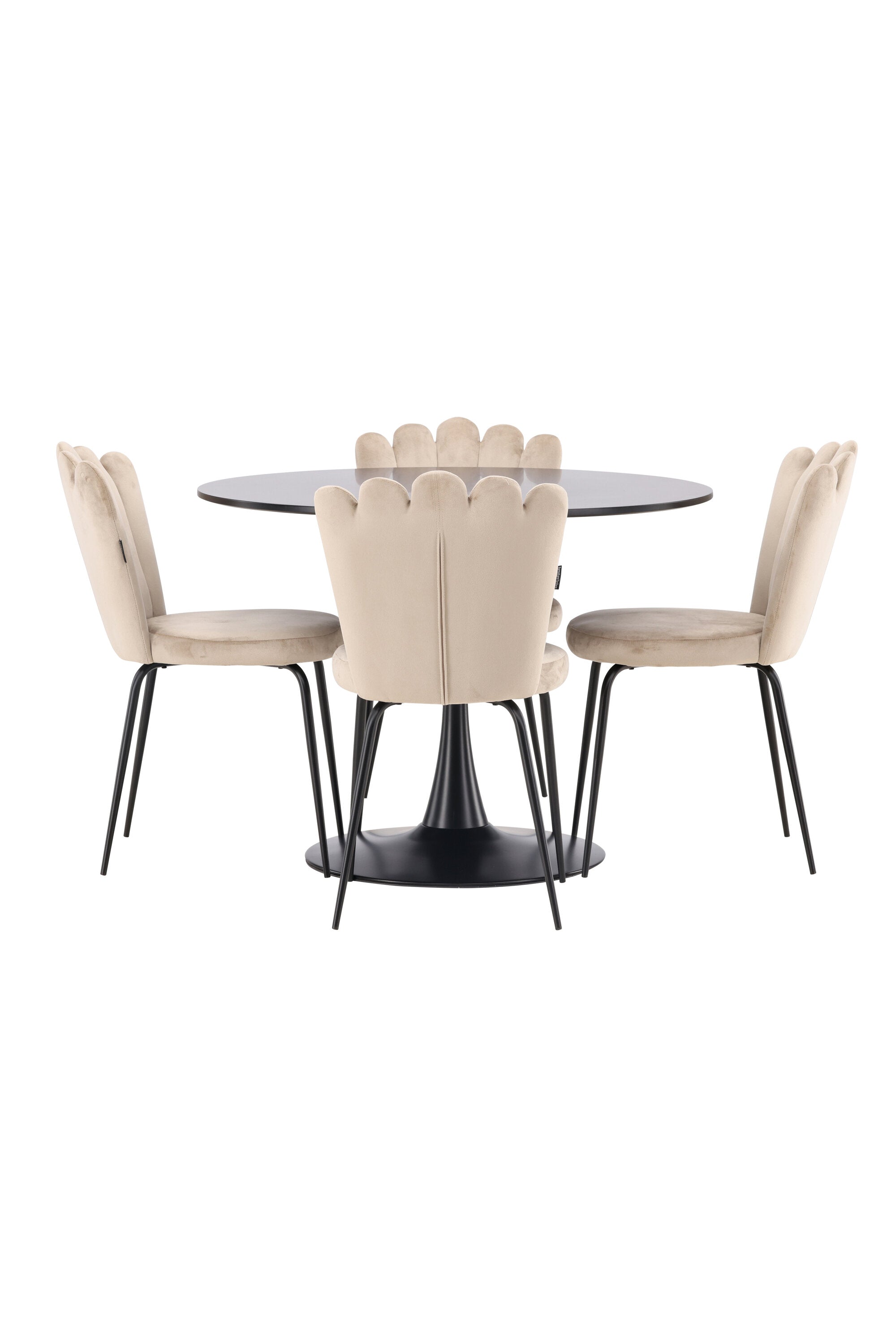 Matgrupp Glade med 4st matstolar Limhamn-GR Dining Set-Venture Home-peaceofhome.se