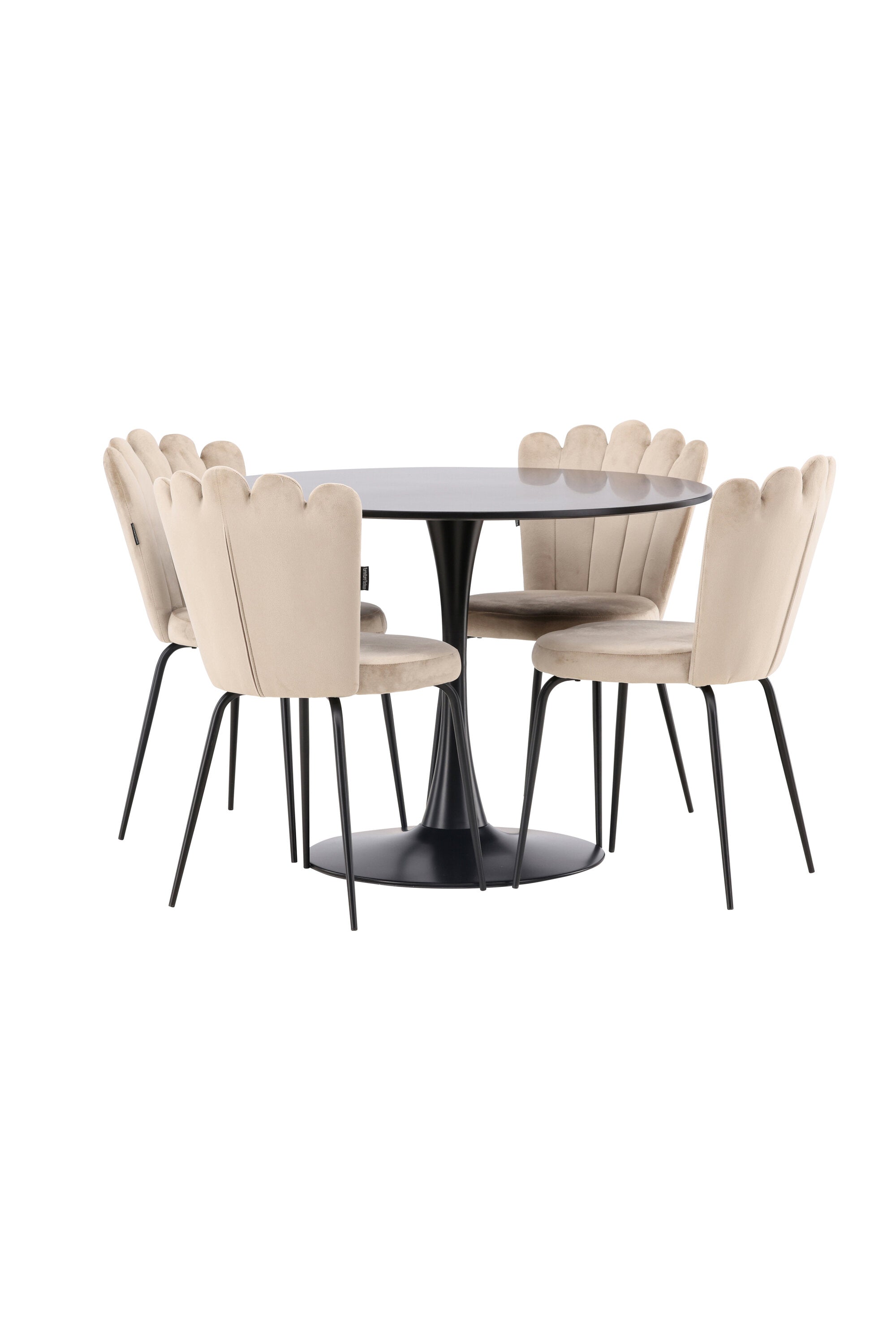 Matgrupp Glade med 4st matstolar Limhamn-GR Dining Set-Venture Home-peaceofhome.se