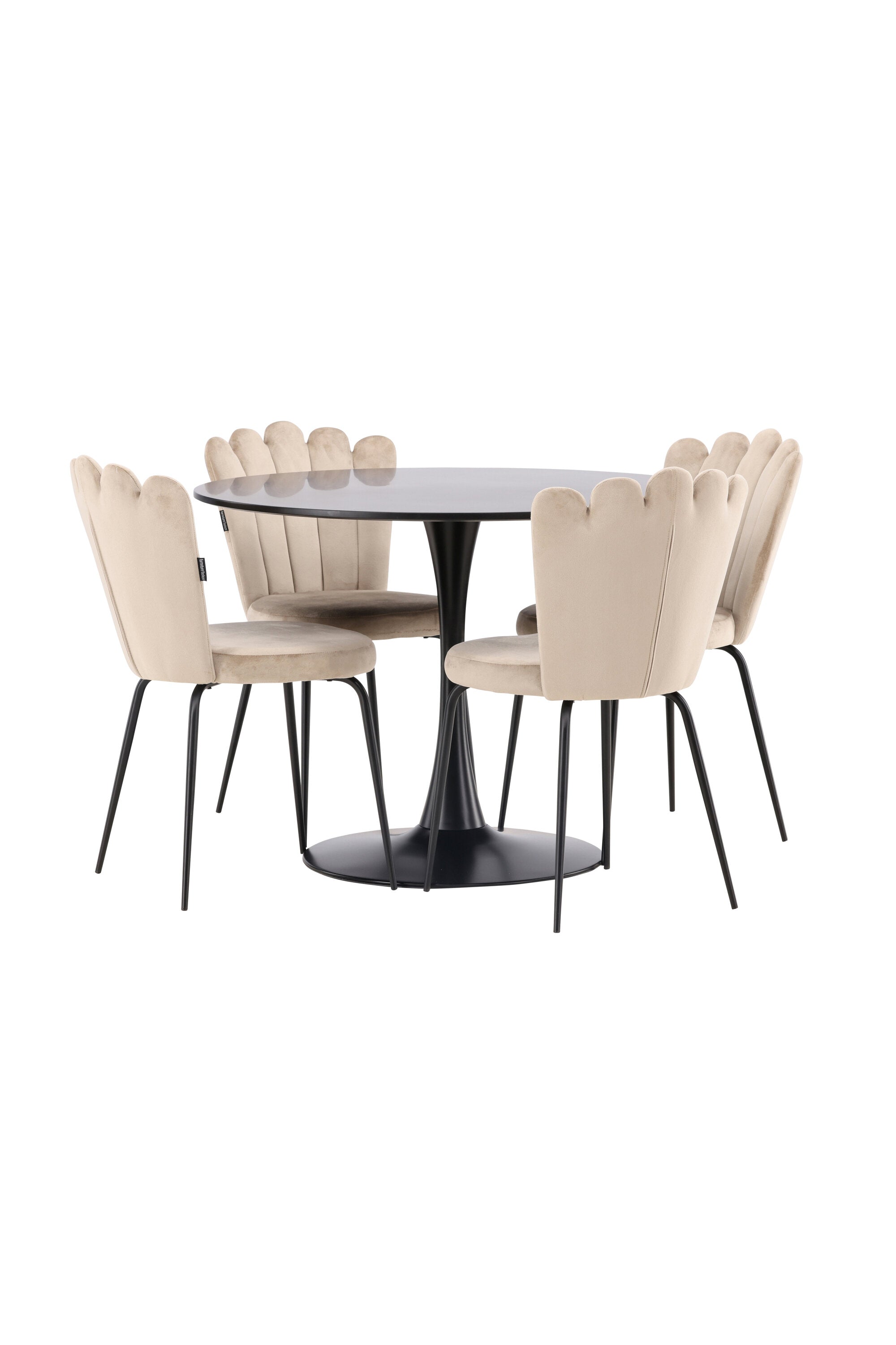 Matgrupp Glade med 4st matstolar Limhamn-GR Dining Set-Venture Home-peaceofhome.se