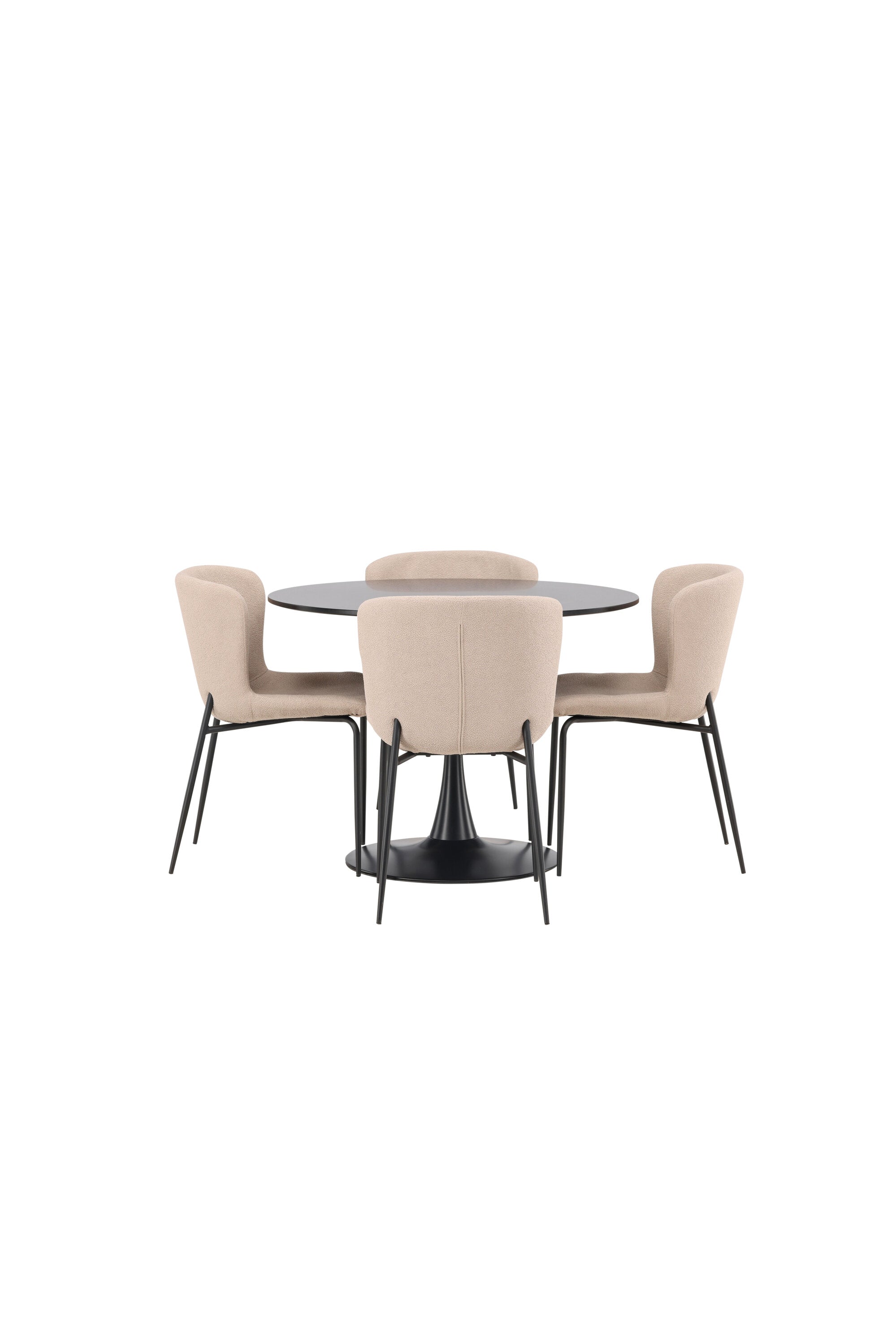 Matgrupp Glade med 4st matstolar Modesto-GR Dining Set-Venture Home-peaceofhome.se