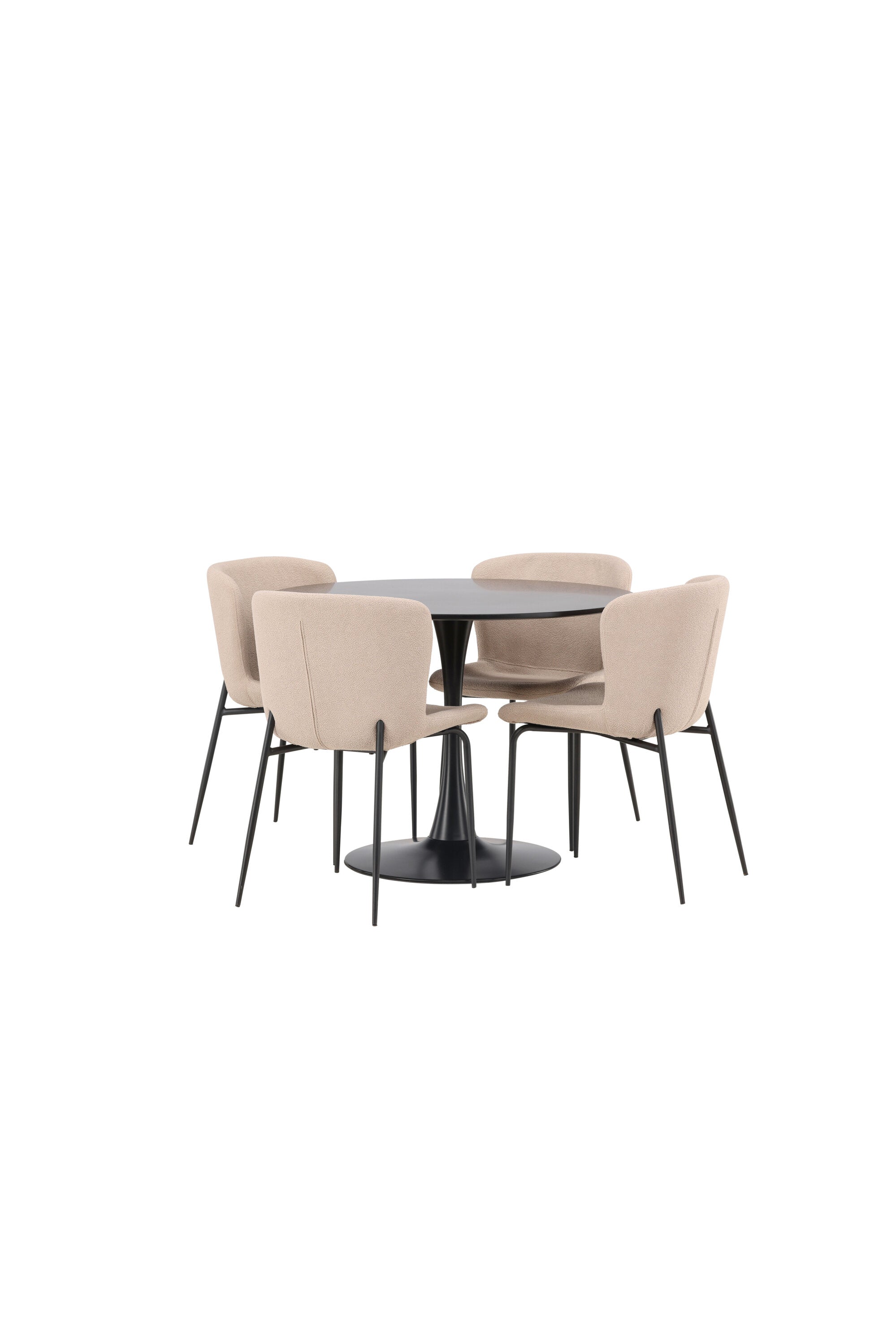 Matgrupp Glade med 4st matstolar Modesto-GR Dining Set-Venture Home-peaceofhome.se