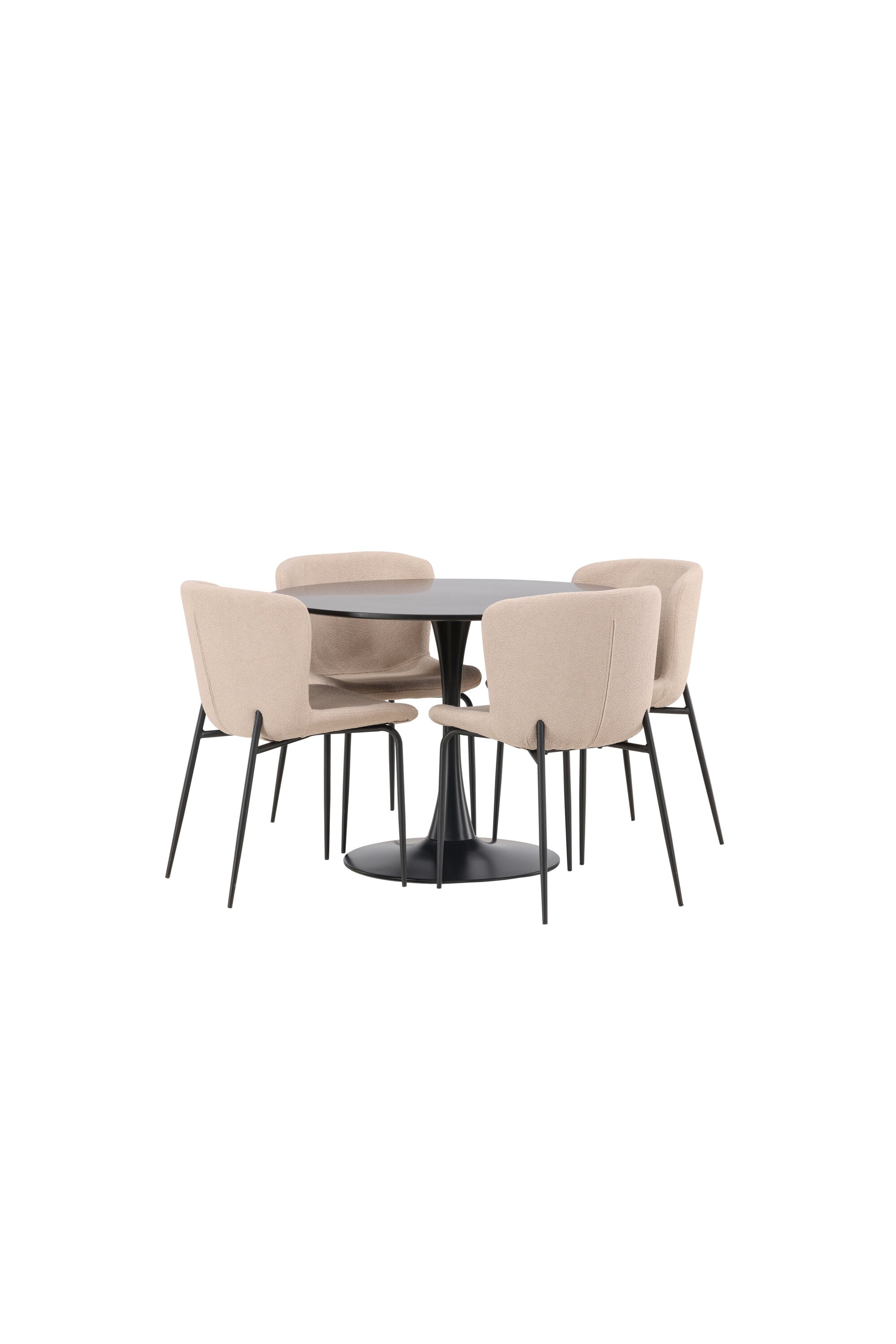 Matgrupp Glade med 4st matstolar Modesto-GR Dining Set-Venture Home-peaceofhome.se