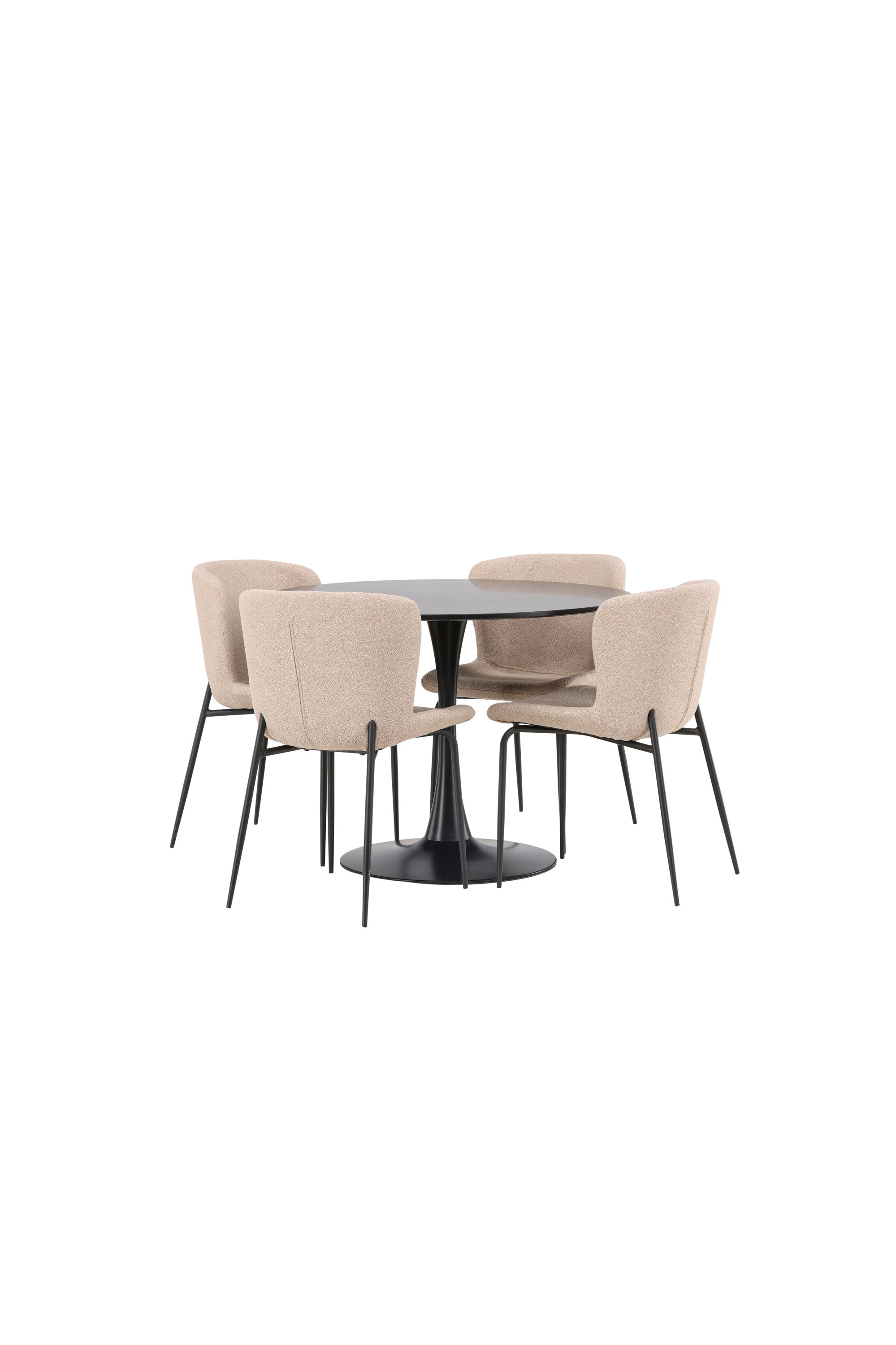 Matgrupp Glade med 4st matstolar Modesto-GR Dining Set-Venture Home-peaceofhome.se