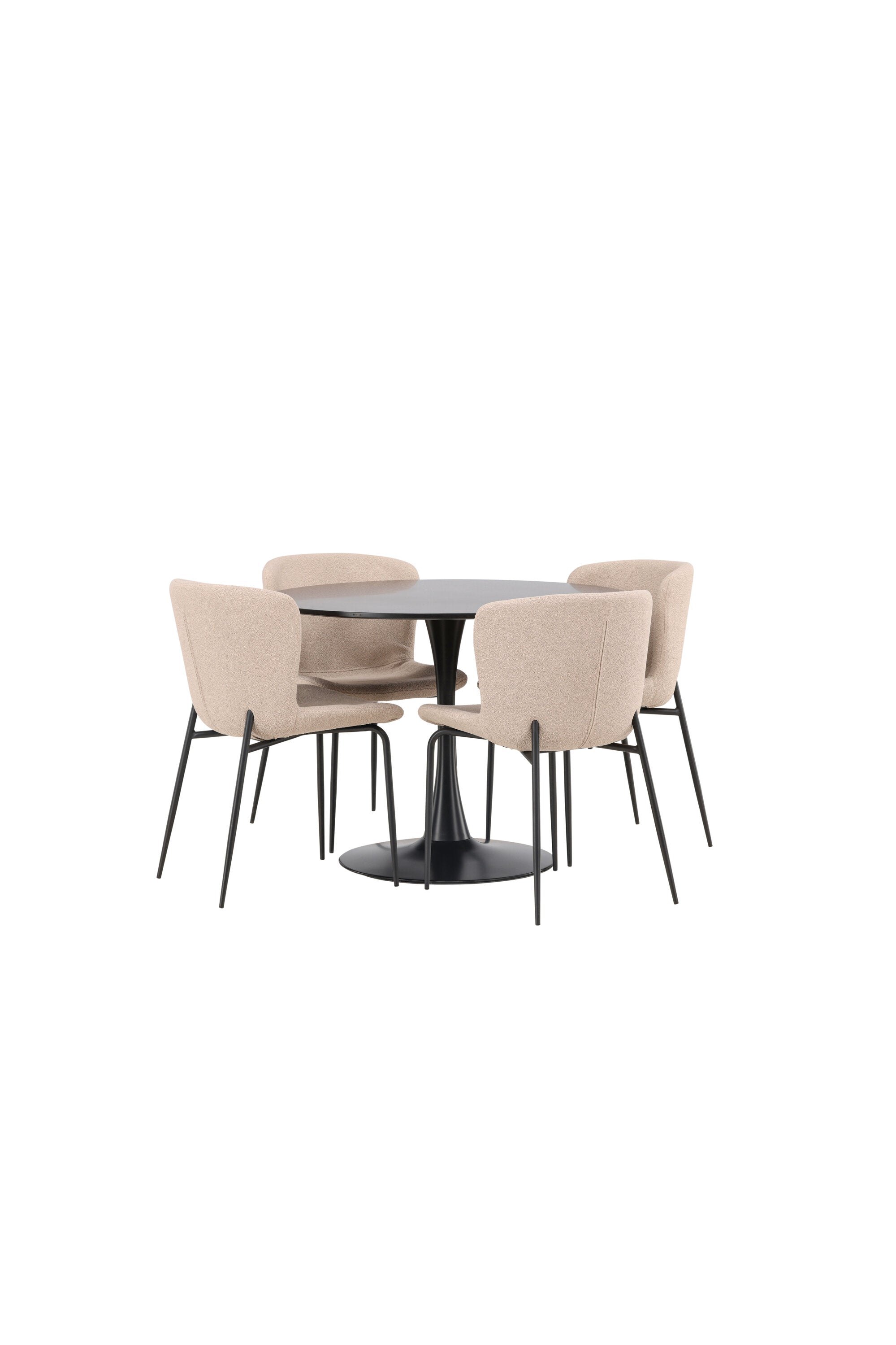 Matgrupp Glade med 4st matstolar Modesto-GR Dining Set-Venture Home-peaceofhome.se