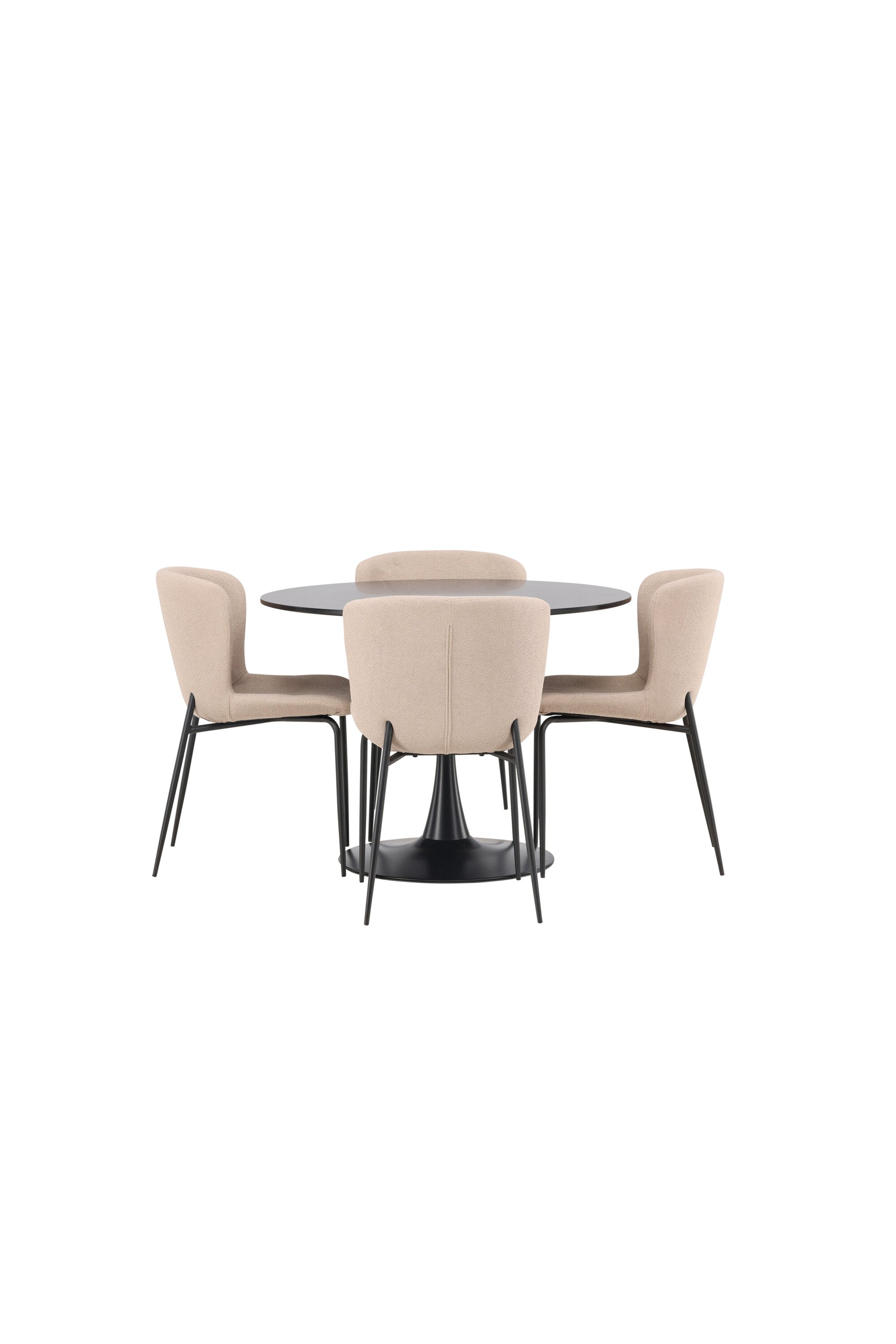 Matgrupp Glade med 4st matstolar Modesto-GR Dining Set-Venture Home-peaceofhome.se