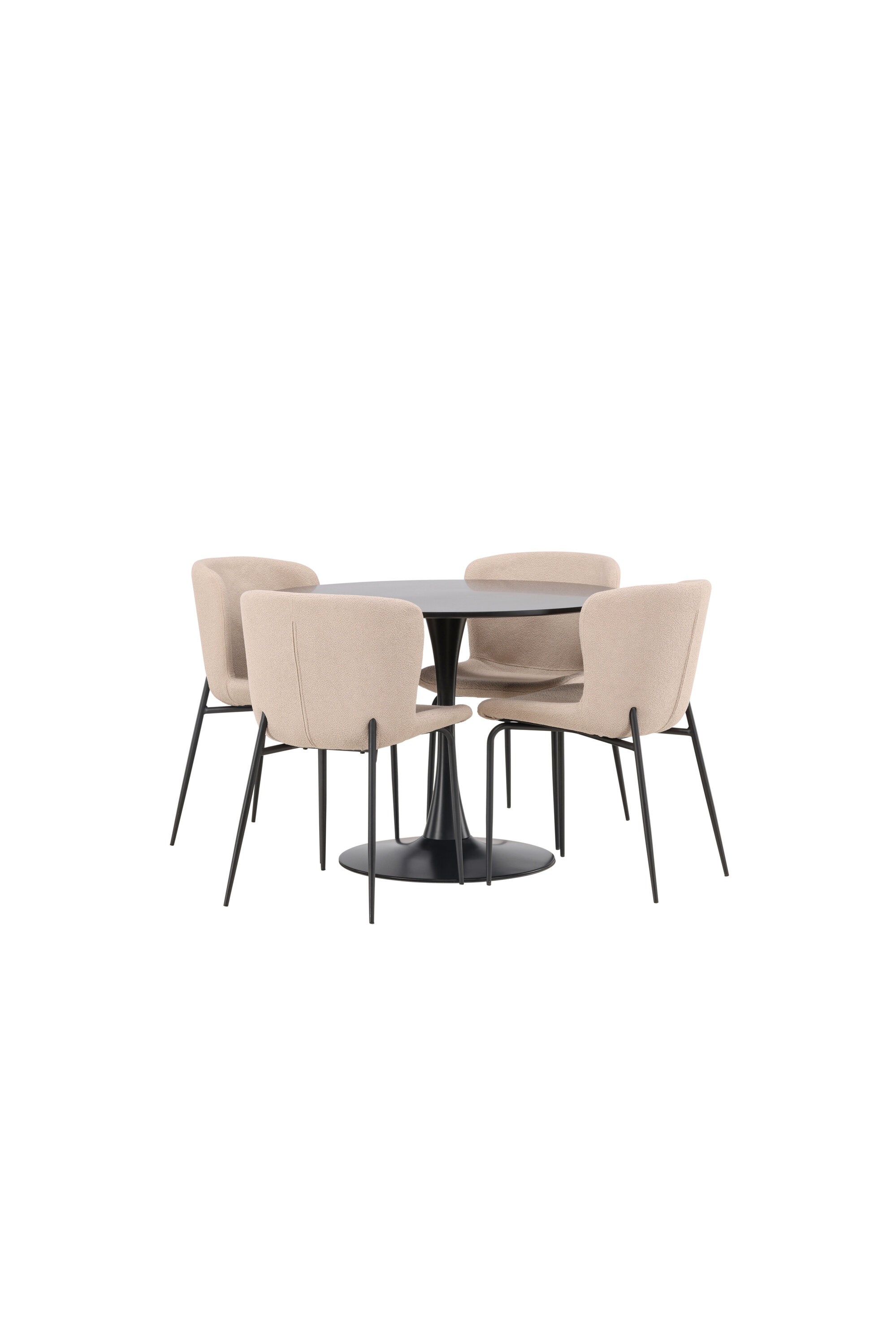 Matgrupp Glade med 4st matstolar Modesto-GR Dining Set-Venture Home-peaceofhome.se