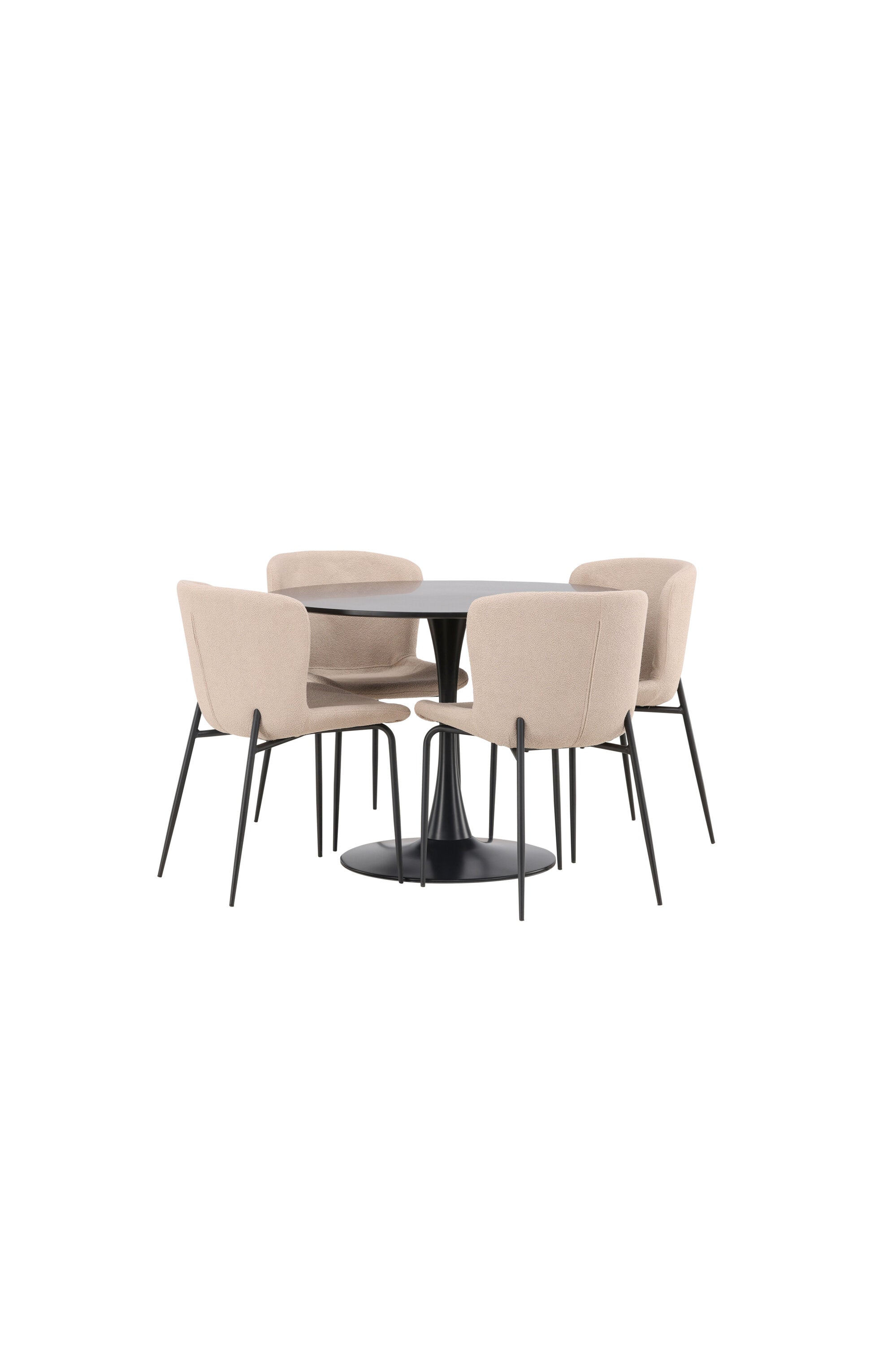 Matgrupp Glade med 4st matstolar Modesto-GR Dining Set-Venture Home-peaceofhome.se