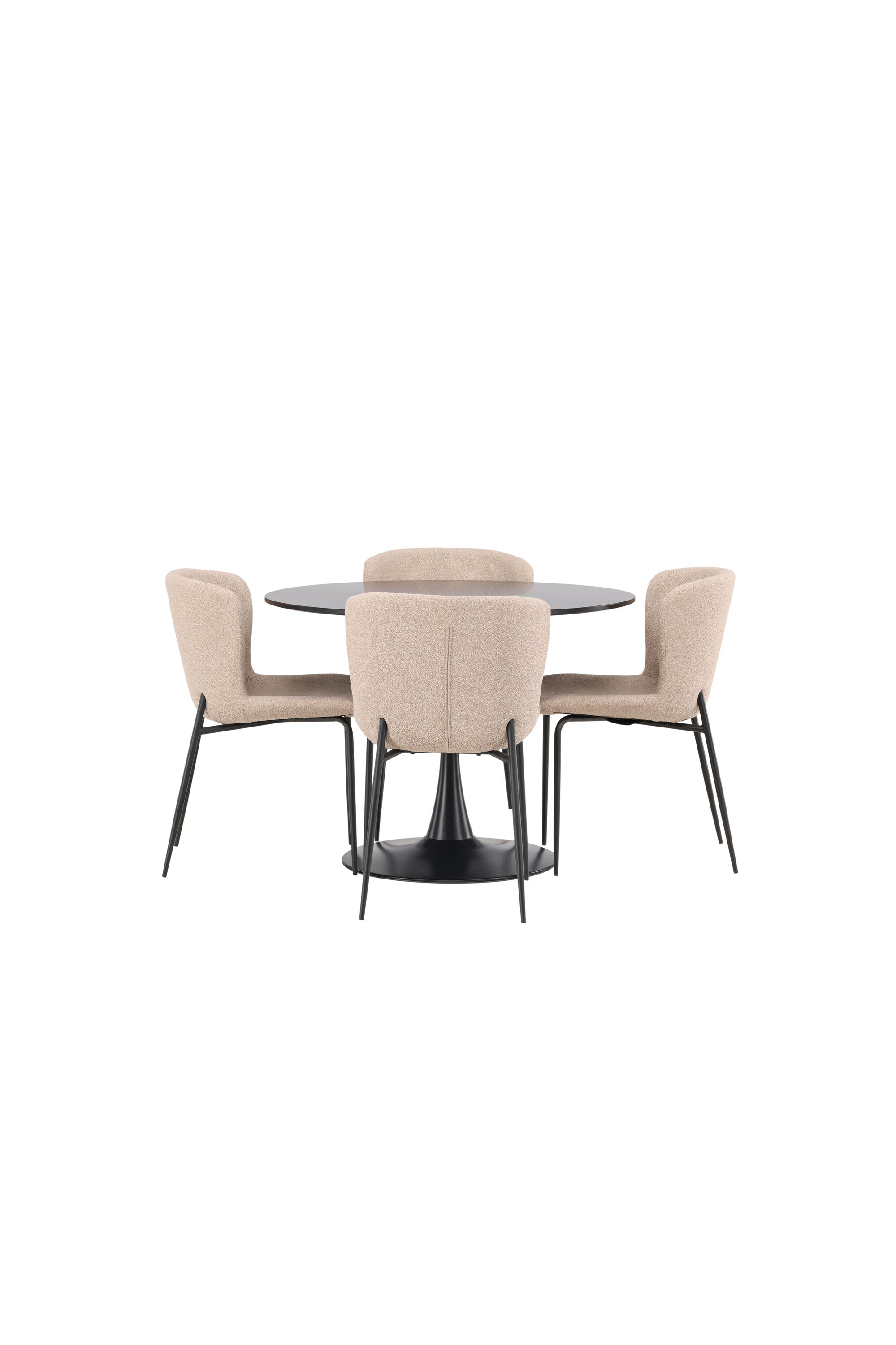 Matgrupp Glade med 4st matstolar Modesto-GR Dining Set-Venture Home-peaceofhome.se