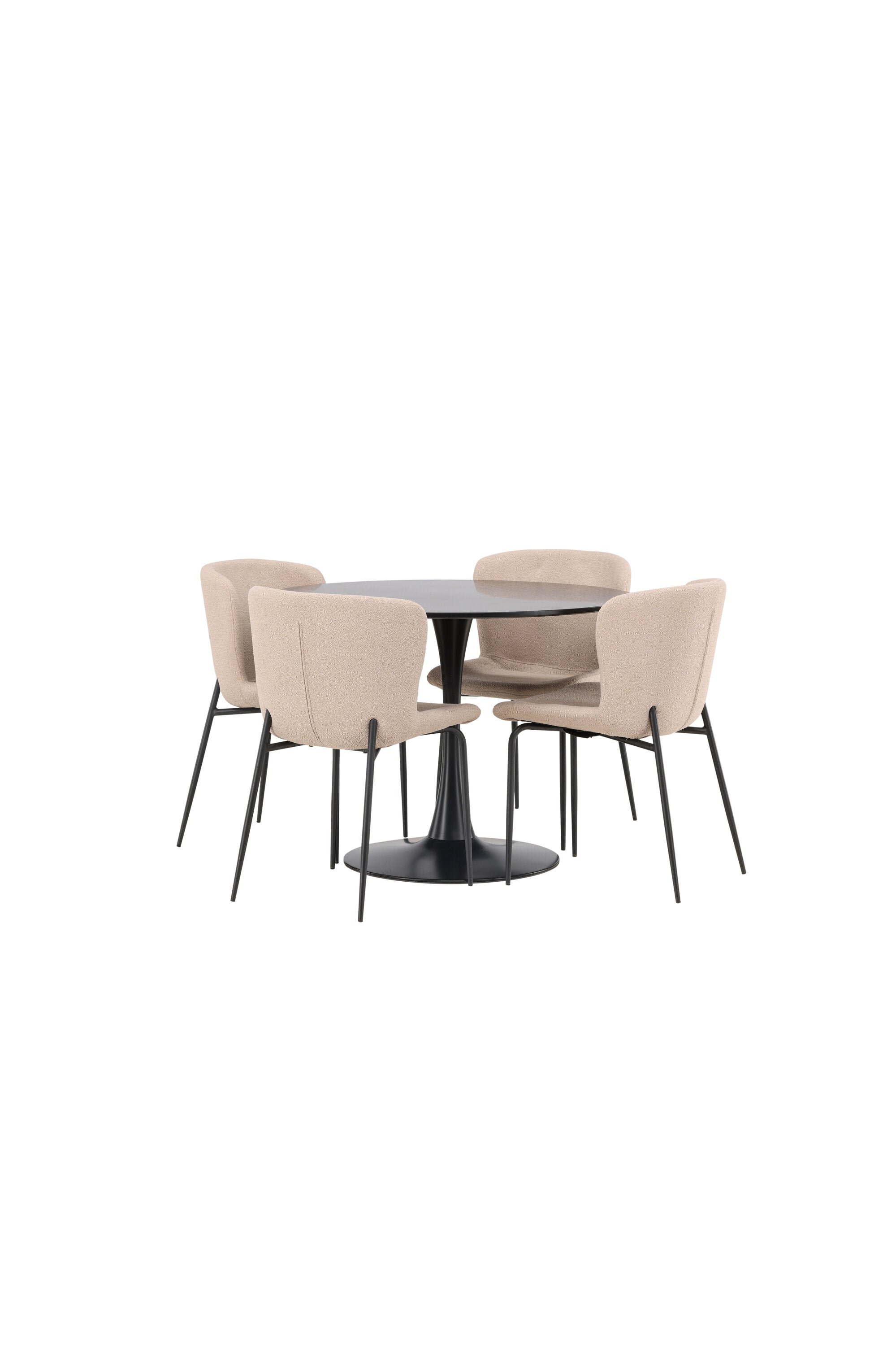 Matgrupp Glade med 4st matstolar Modesto-GR Dining Set-Venture Home-peaceofhome.se