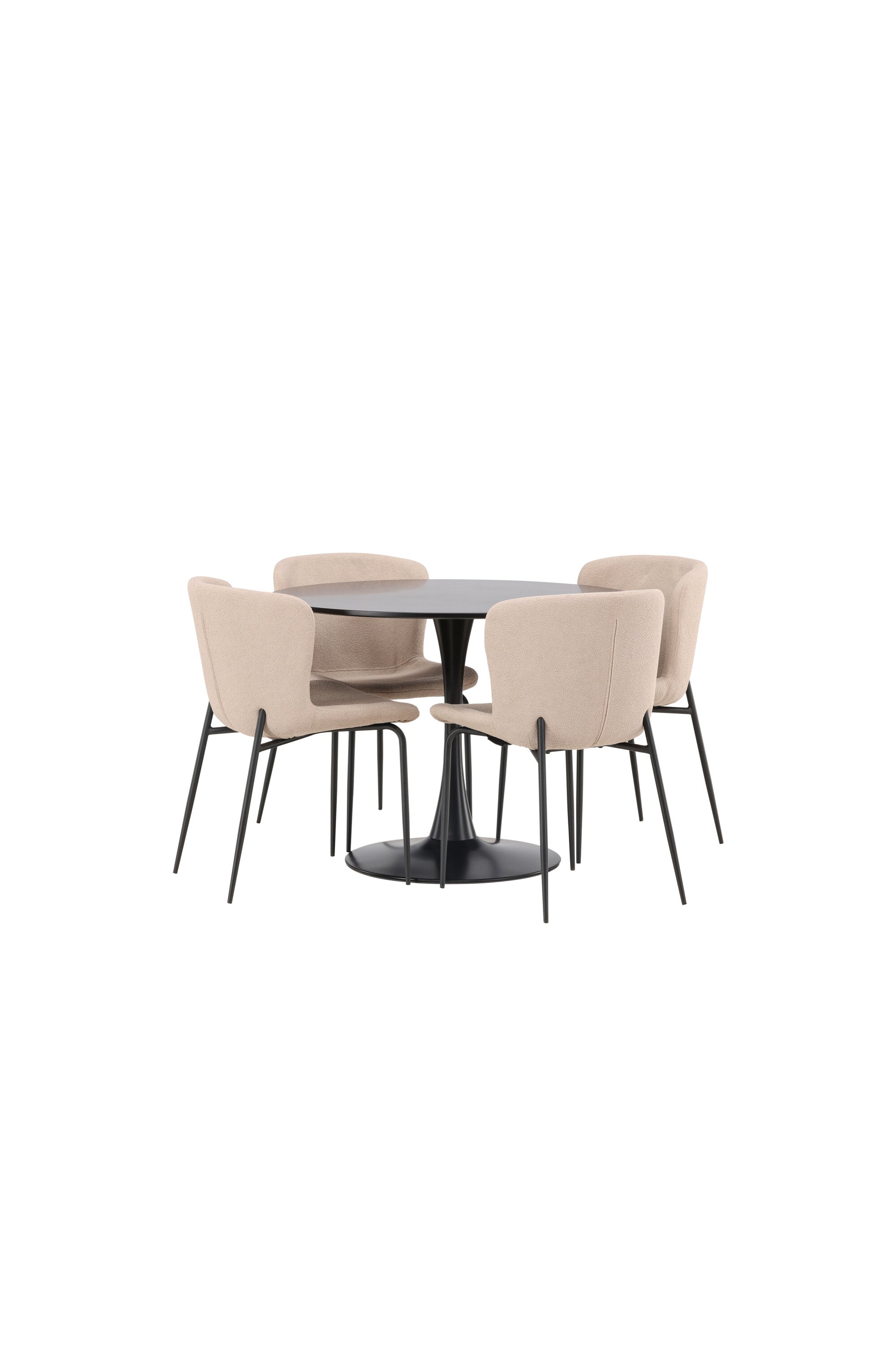 Matgrupp Glade med 4st matstolar Modesto-GR Dining Set-Venture Home-peaceofhome.se