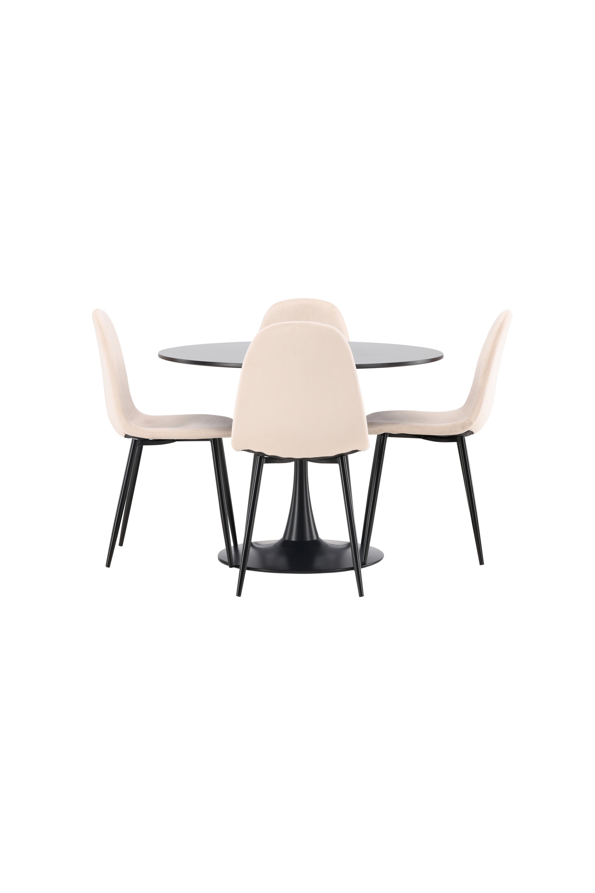 Matgrupp Glade med 4st matstolar Polar-GR Dining Set-Venture Home-peaceofhome.se