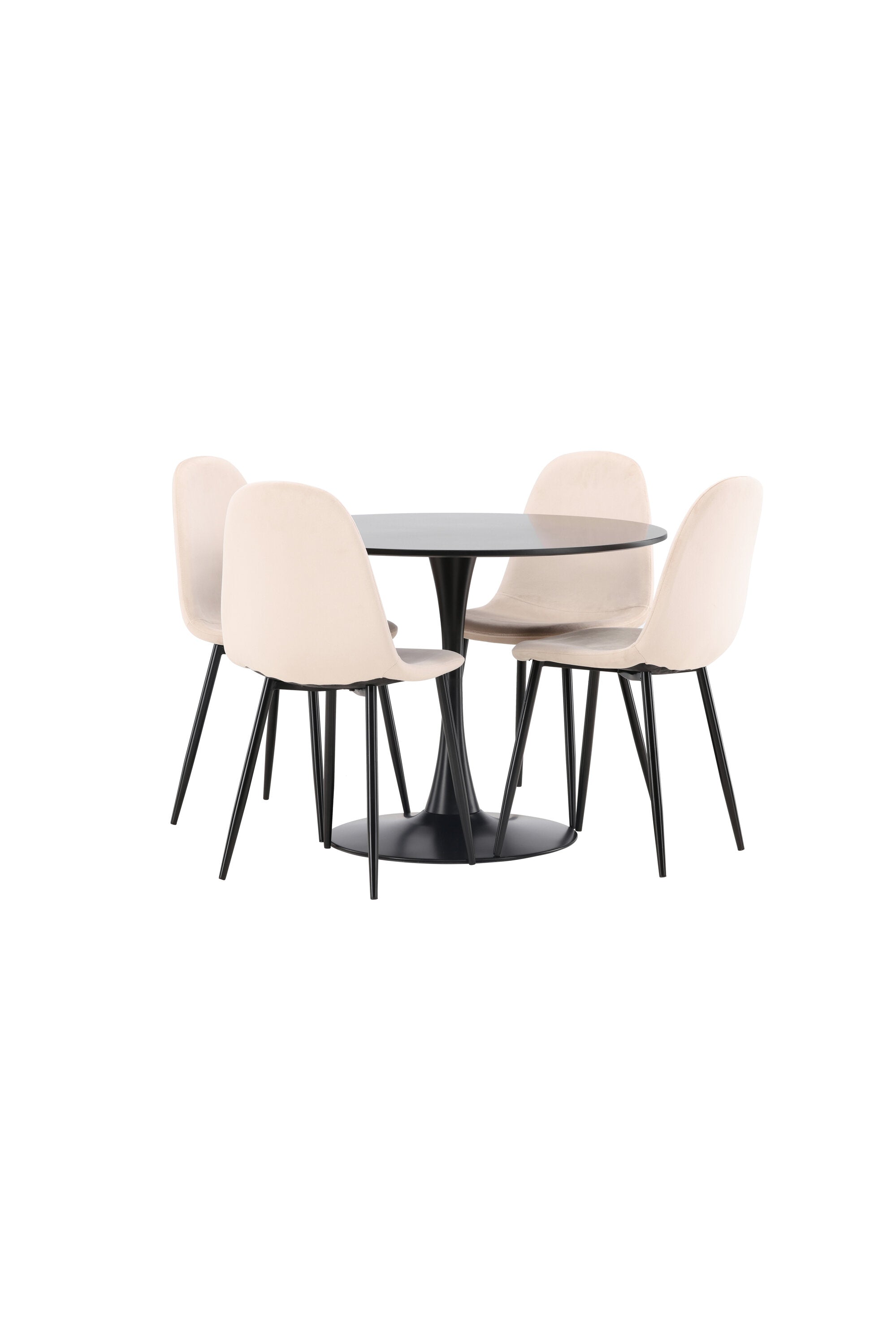 Matgrupp Glade med 4st matstolar Polar-GR Dining Set-Venture Home-peaceofhome.se