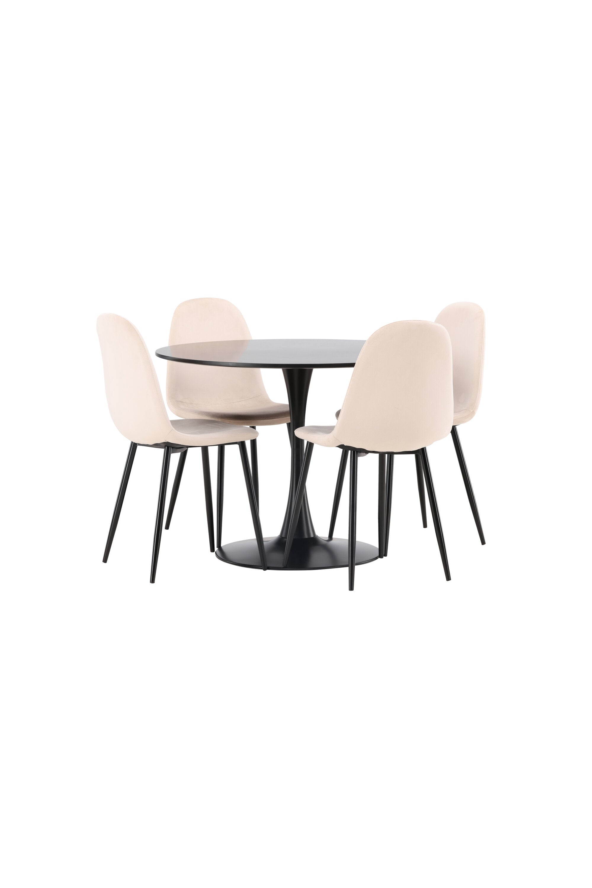 Matgrupp Glade med 4st matstolar Polar-GR Dining Set-Venture Home-peaceofhome.se