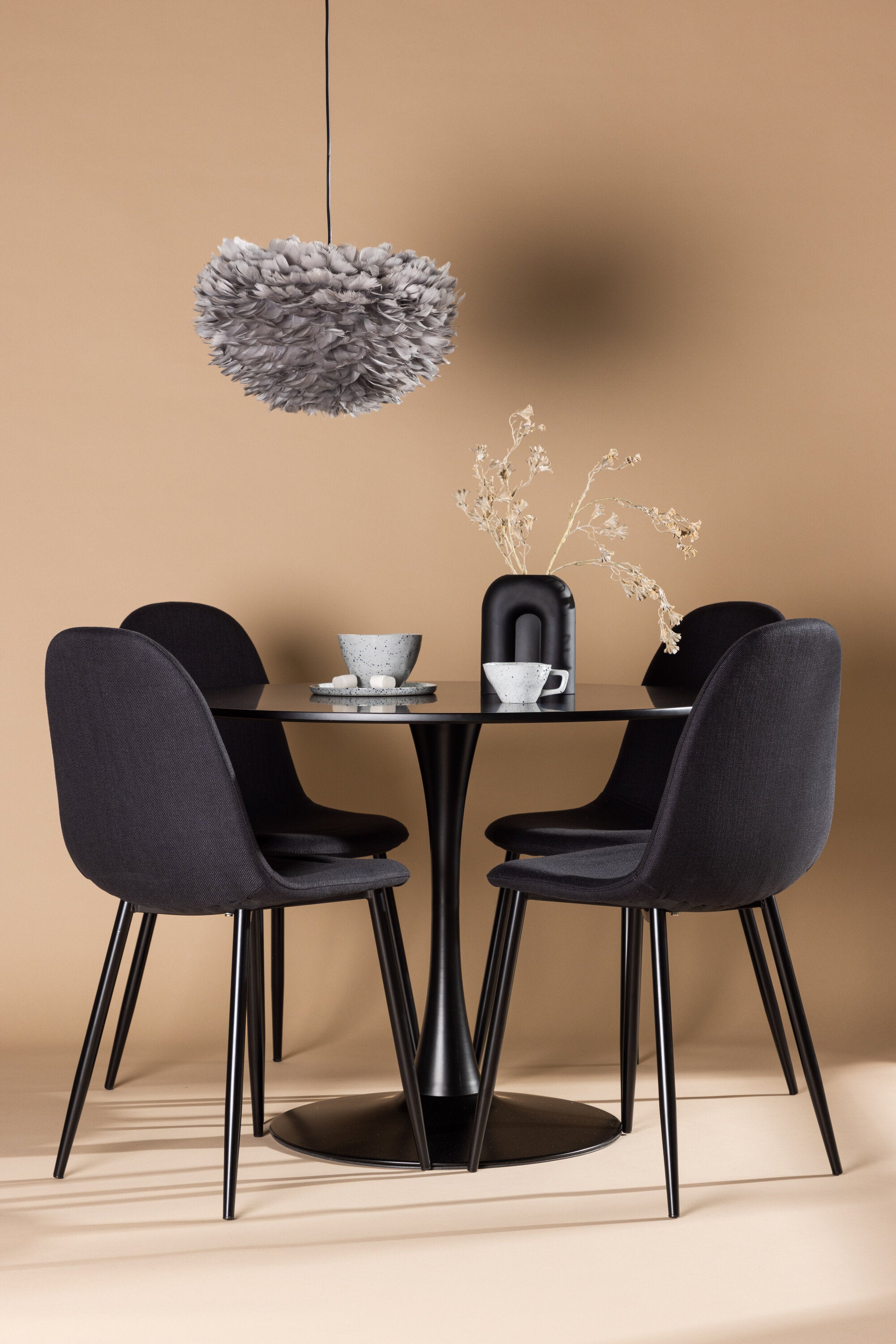 Matgrupp Glade med 4st matstolar Polar-GR Dining Set-Venture Home-peaceofhome.se