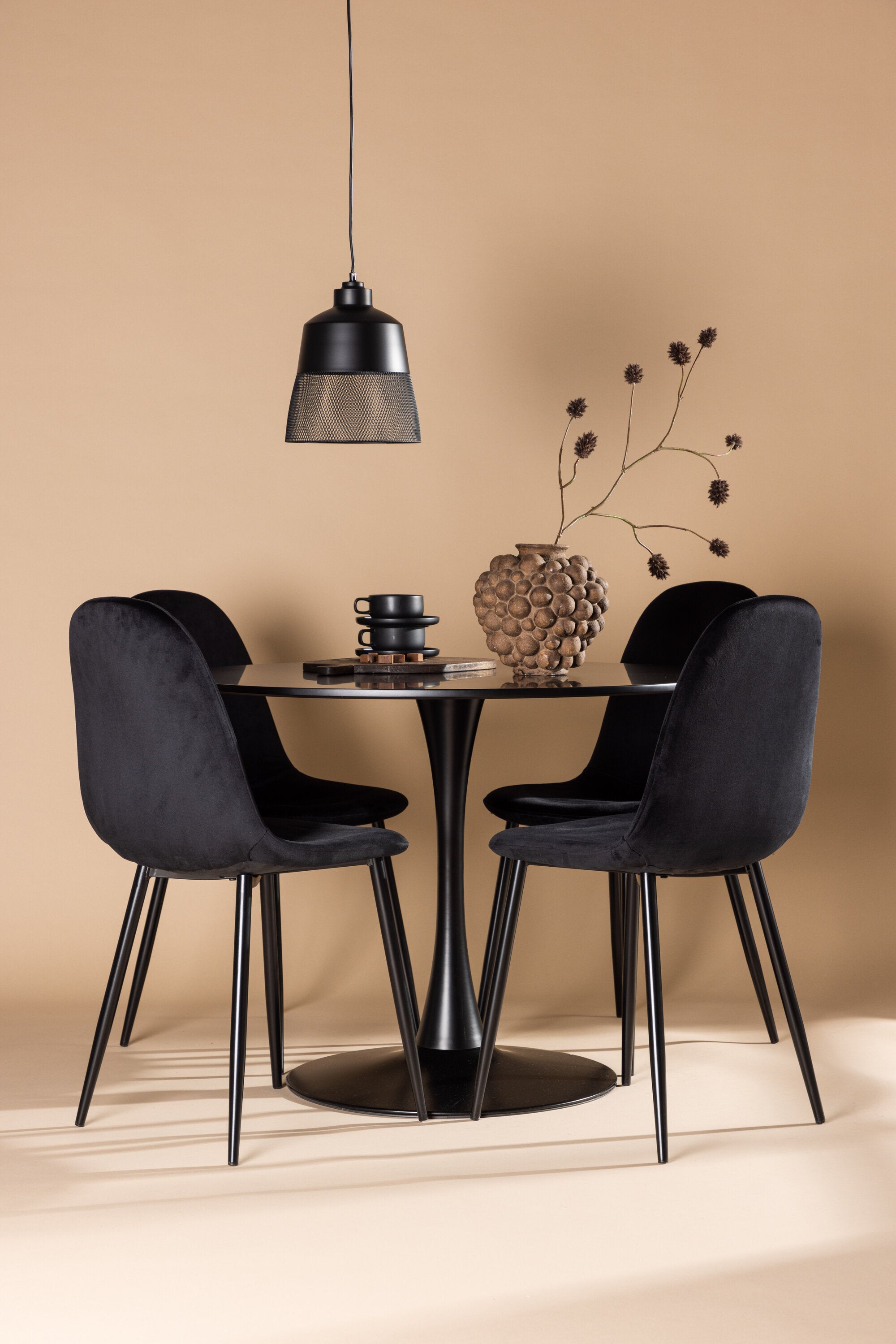 Matgrupp Glade med 4st matstolar Polar-GR Dining Set-Venture Home-peaceofhome.se