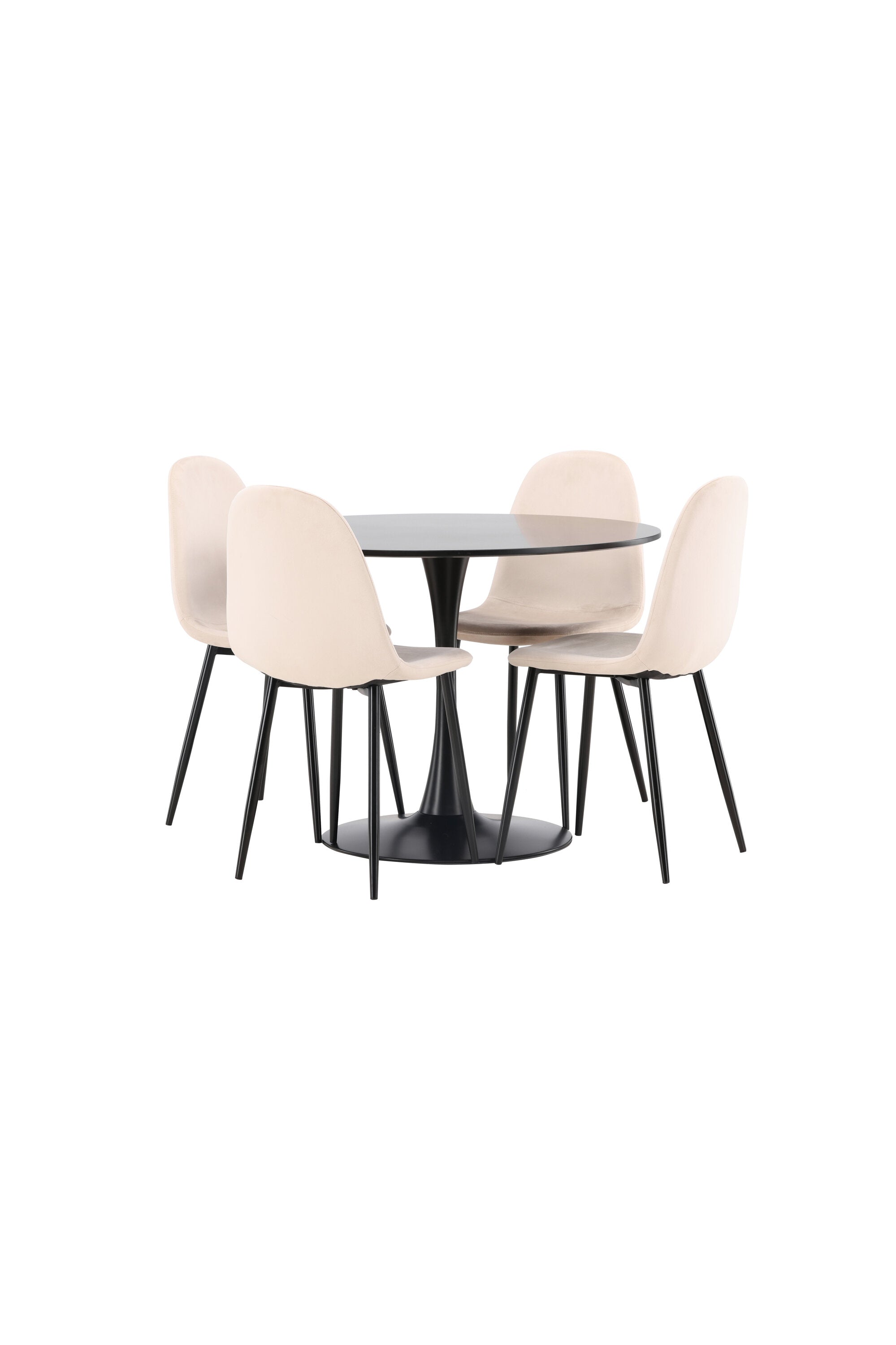 Matgrupp Glade med 4st matstolar Polar-GR Dining Set-Venture Home-peaceofhome.se