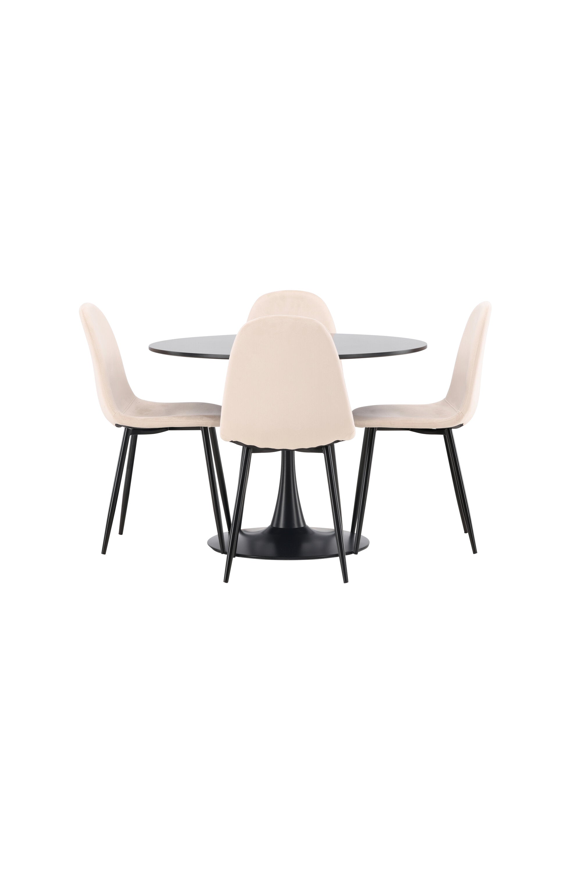 Matgrupp Glade med 4st matstolar Polar-GR Dining Set-Venture Home-peaceofhome.se