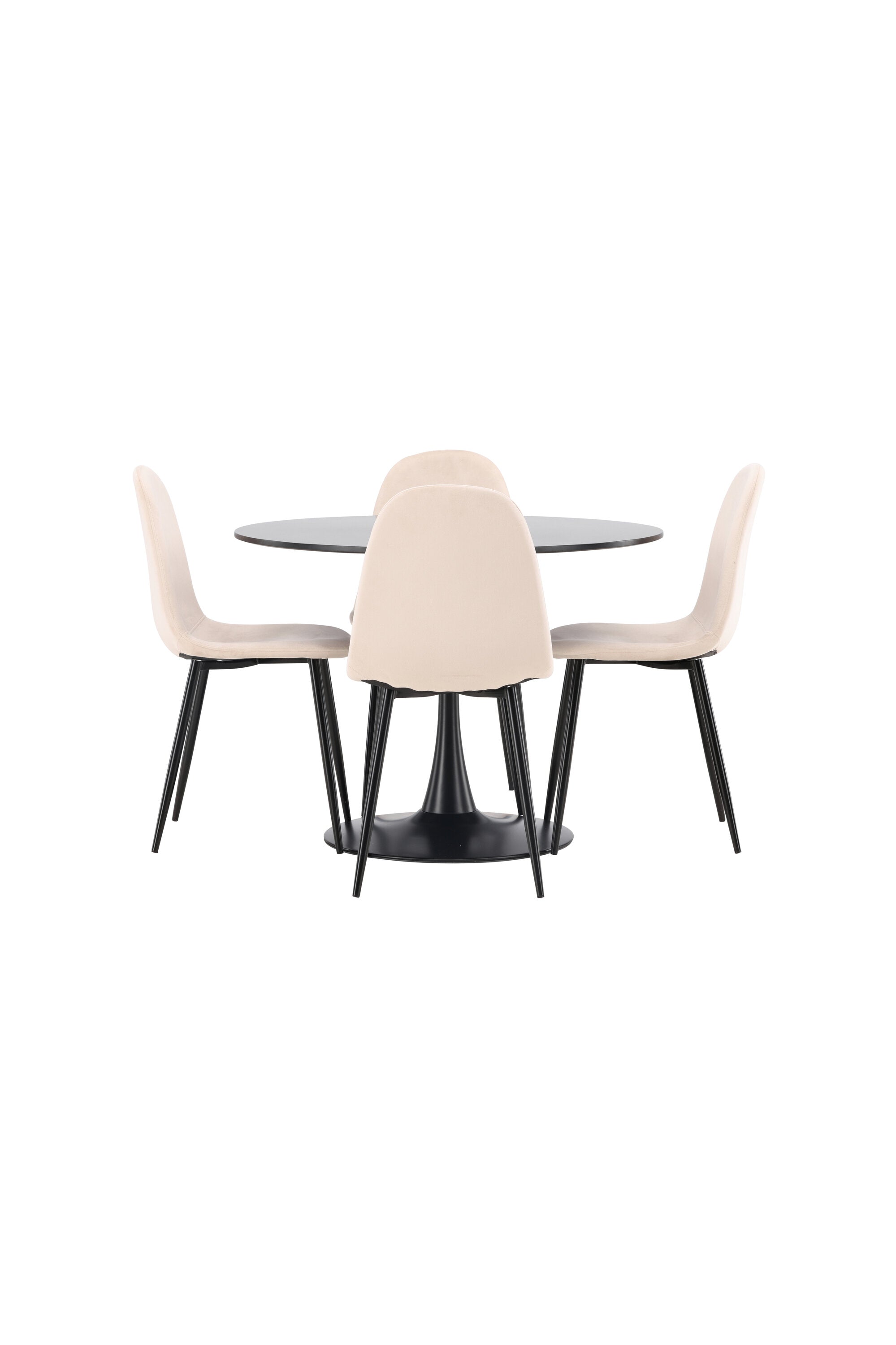 Matgrupp Glade med 4st matstolar Polar-GR Dining Set-Venture Home-peaceofhome.se