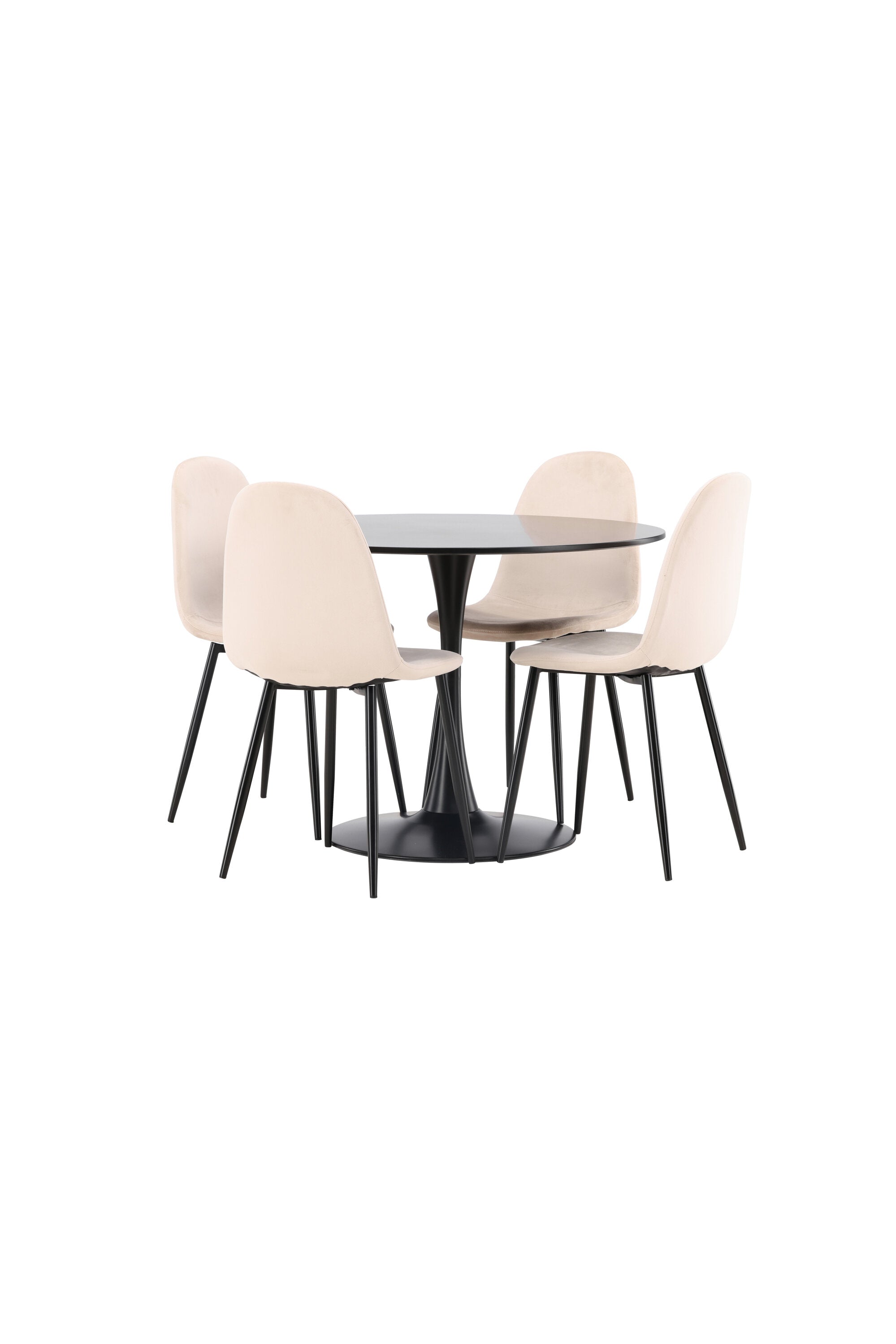 Matgrupp Glade med 4st matstolar Polar-GR Dining Set-Venture Home-peaceofhome.se