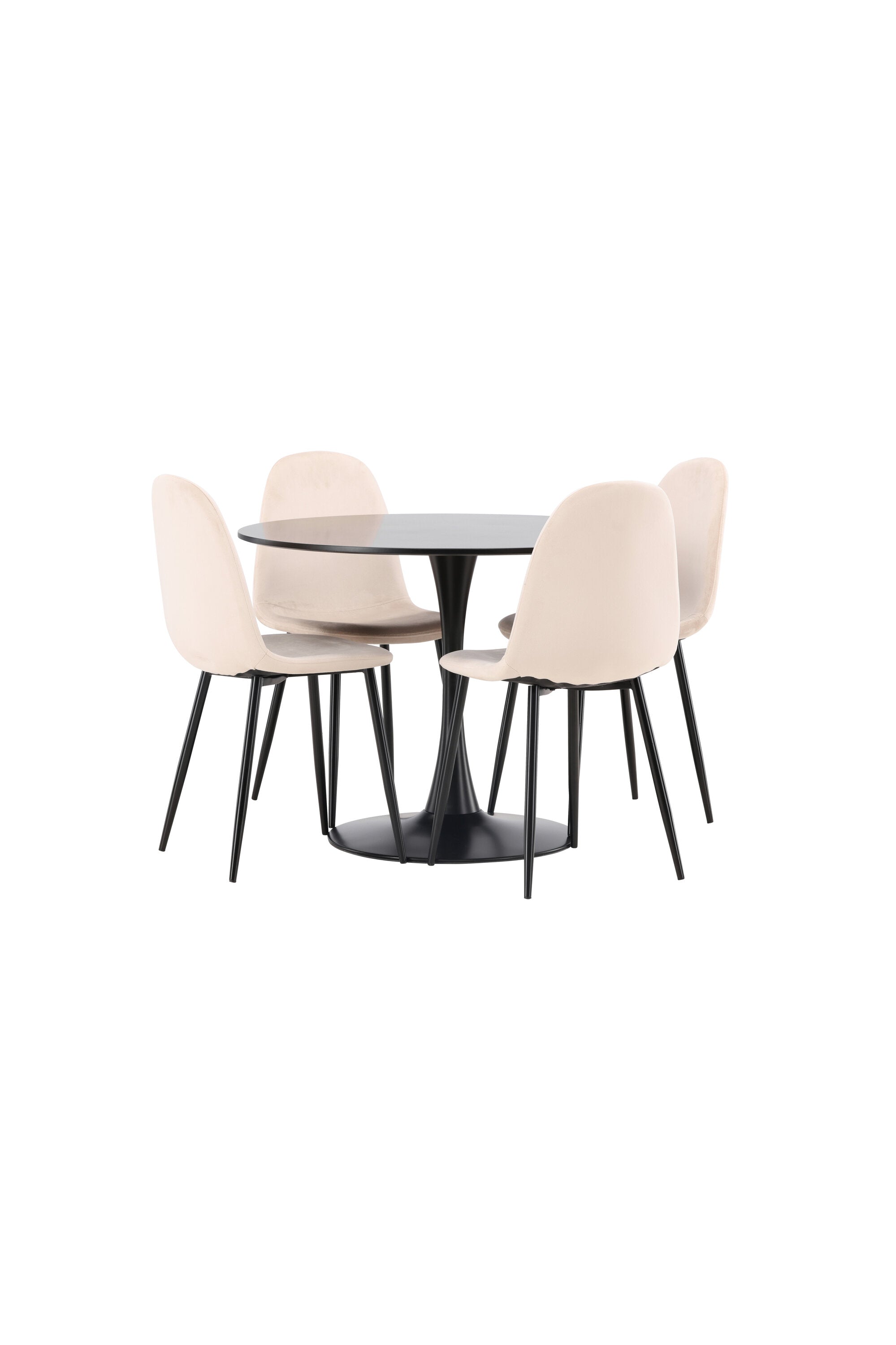 Matgrupp Glade med 4st matstolar Polar-GR Dining Set-Venture Home-peaceofhome.se