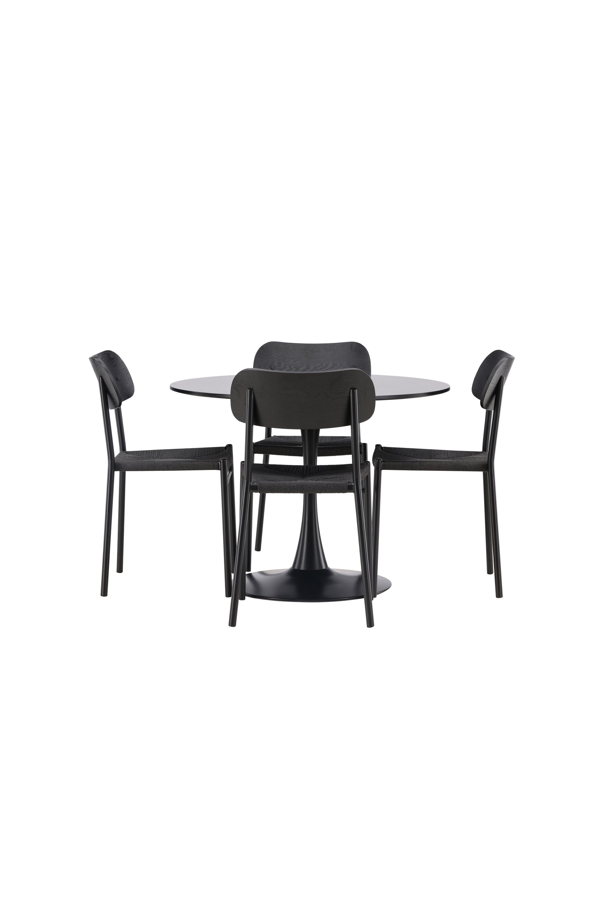 Matgrupp Glade med 4st matstolar Polly-GR Dining Set-Venture Home-peaceofhome.se