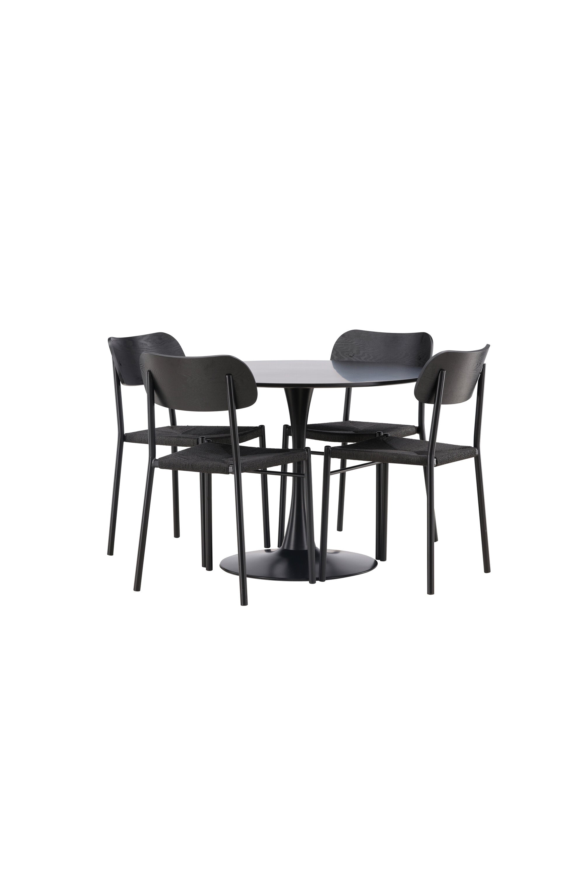 Matgrupp Glade med 4st matstolar Polly-GR Dining Set-Venture Home-peaceofhome.se