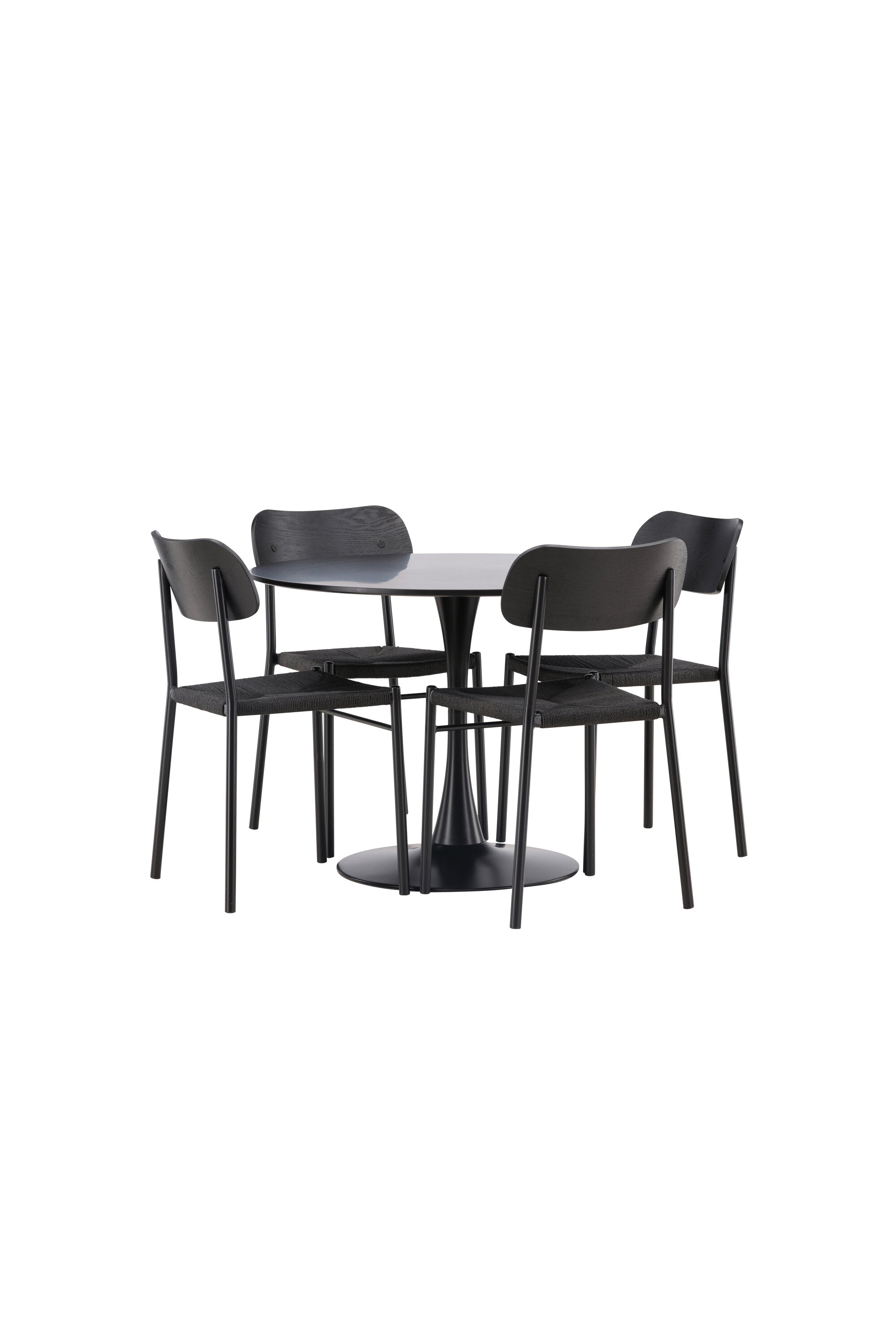 Matgrupp Glade med 4st matstolar Polly-GR Dining Set-Venture Home-peaceofhome.se