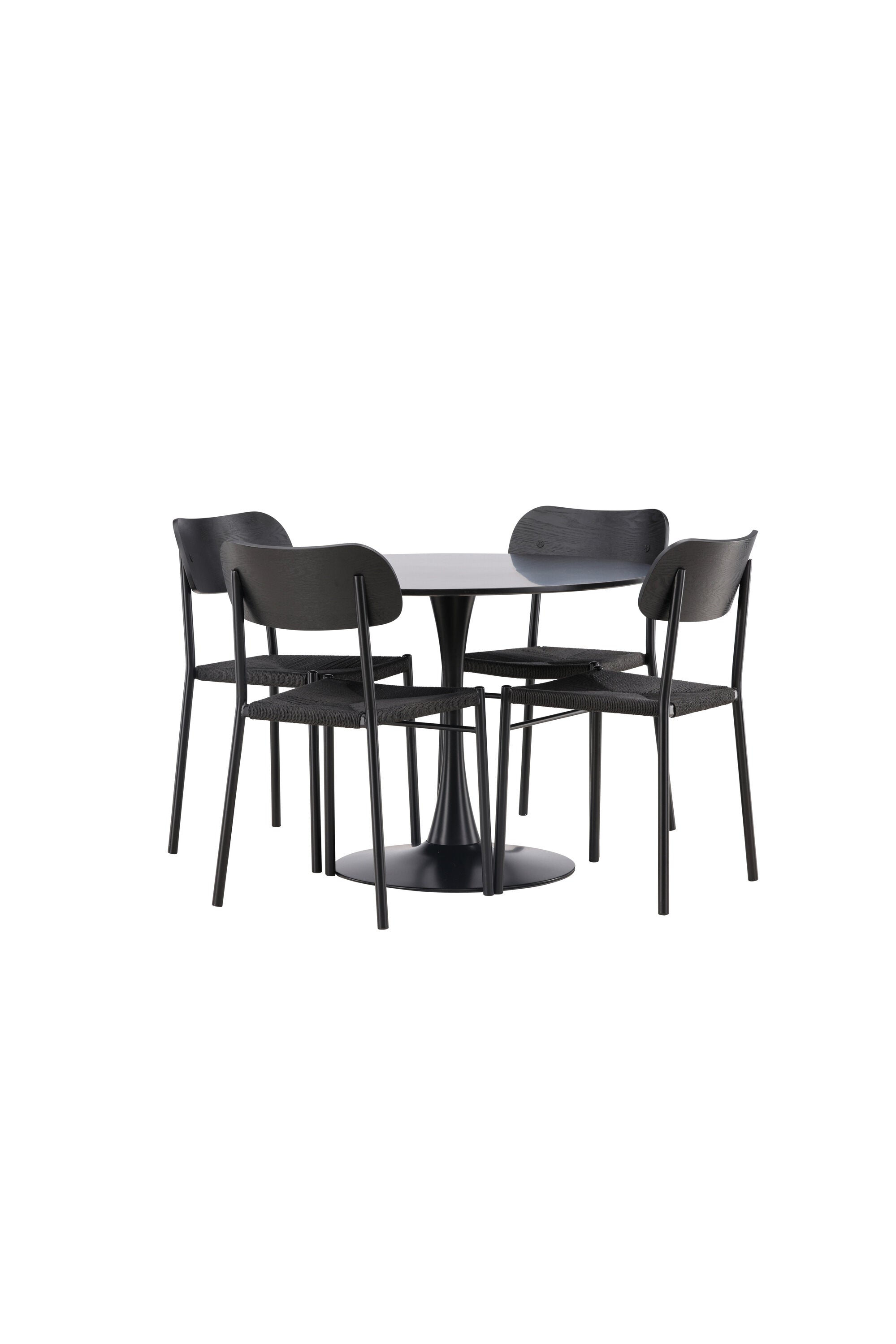 Matgrupp Glade med 4st matstolar Polly-GR Dining Set-Venture Home-peaceofhome.se