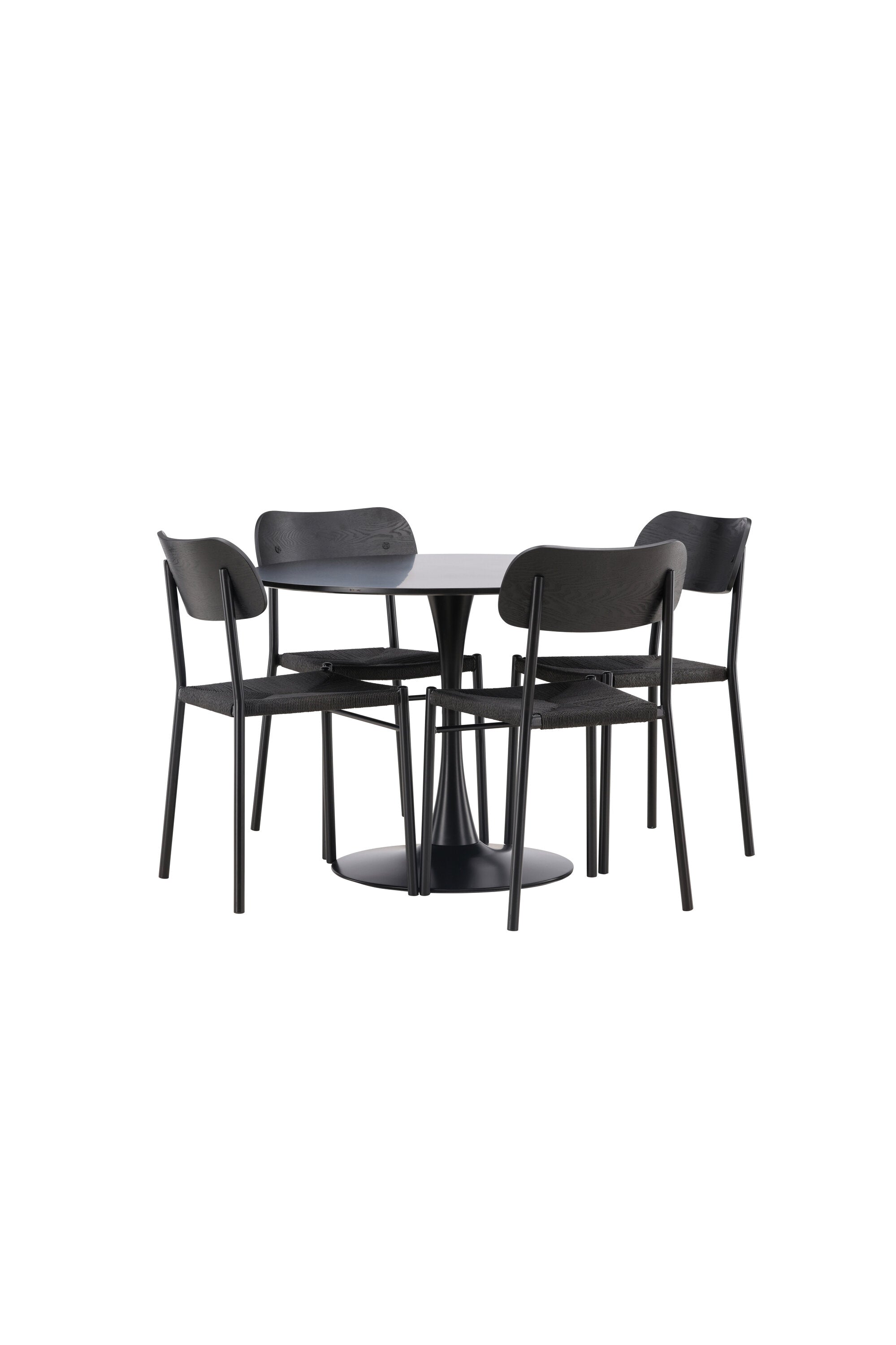 Matgrupp Glade med 4st matstolar Polly-GR Dining Set-Venture Home-peaceofhome.se