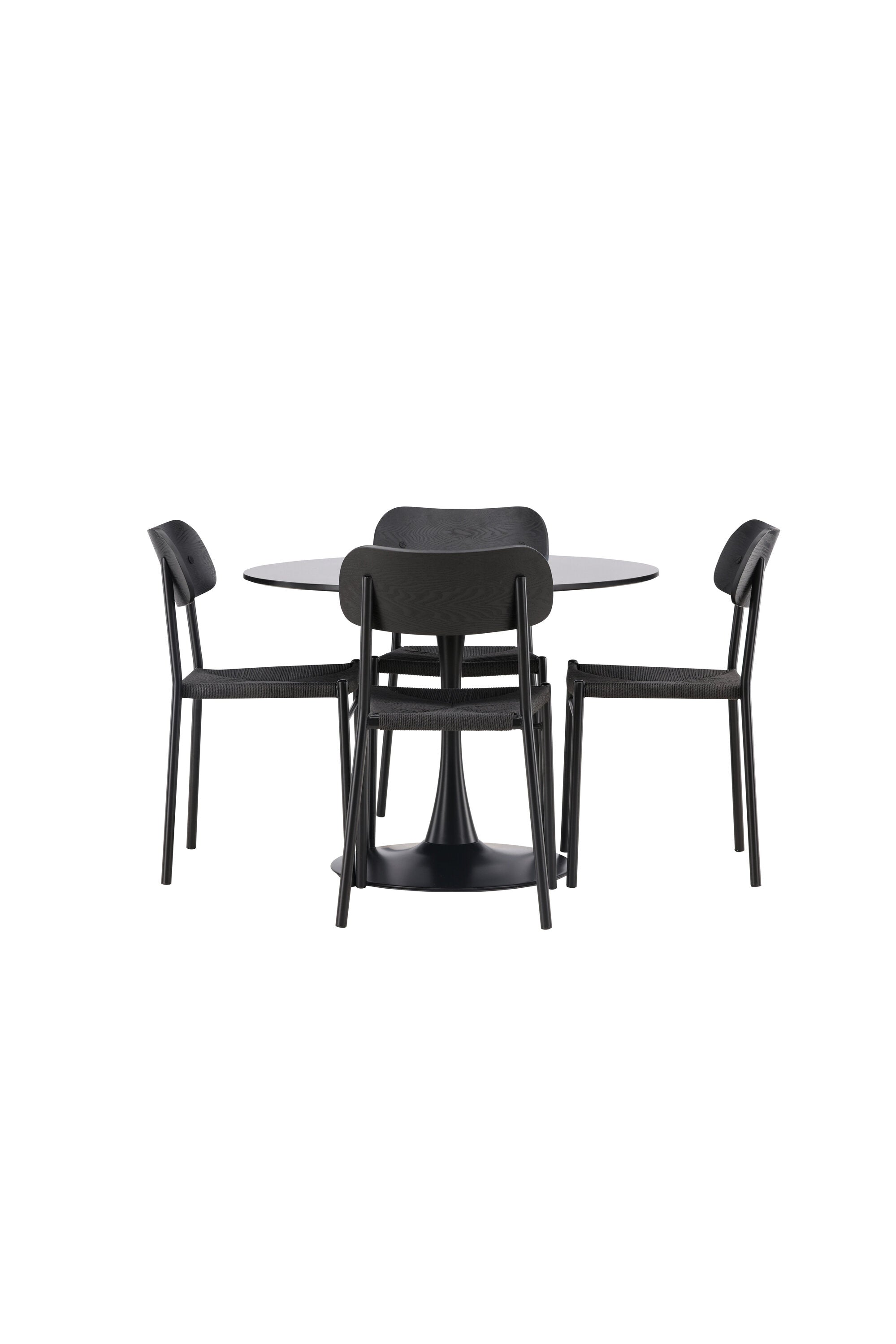 Matgrupp Glade med 4st matstolar Polly-GR Dining Set-Venture Home-peaceofhome.se