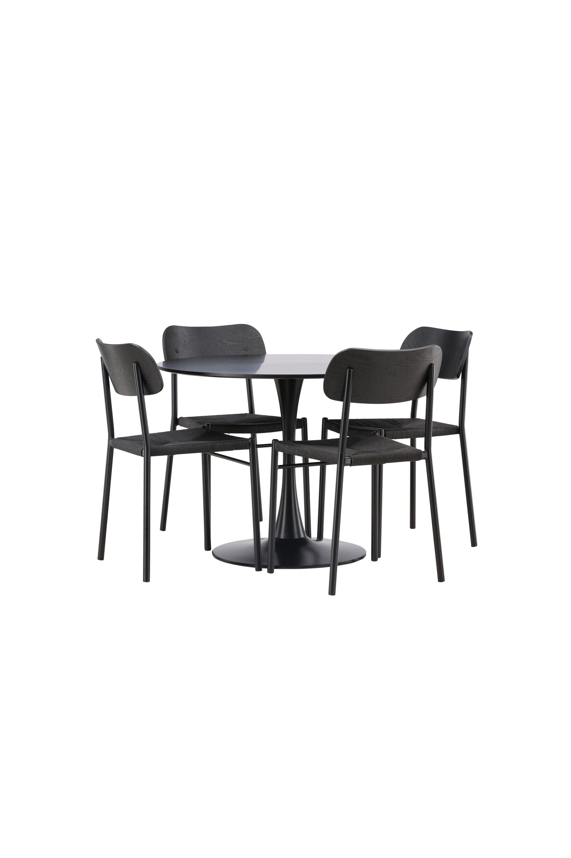 Matgrupp Glade med 4st matstolar Polly-GR Dining Set-Venture Home-peaceofhome.se