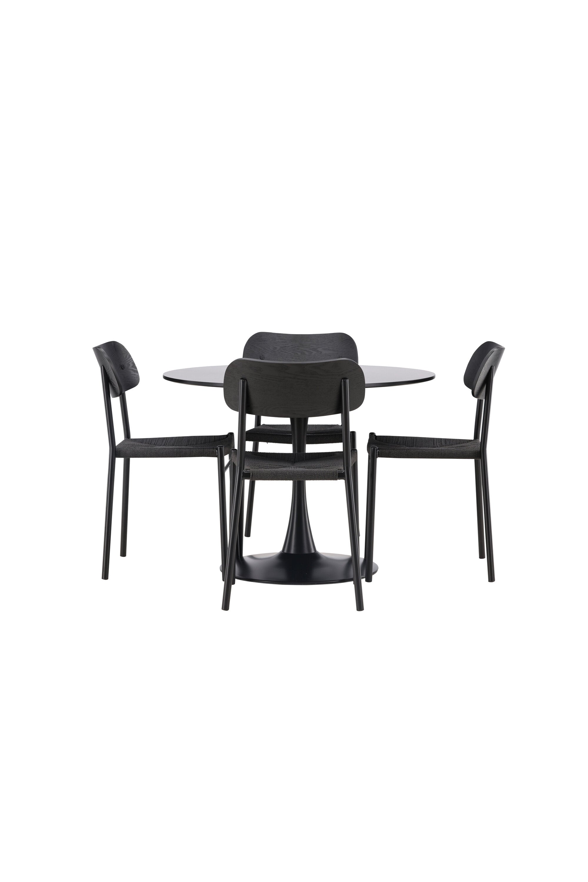 Matgrupp Glade med 4st matstolar Polly-GR Dining Set-Venture Home-peaceofhome.se