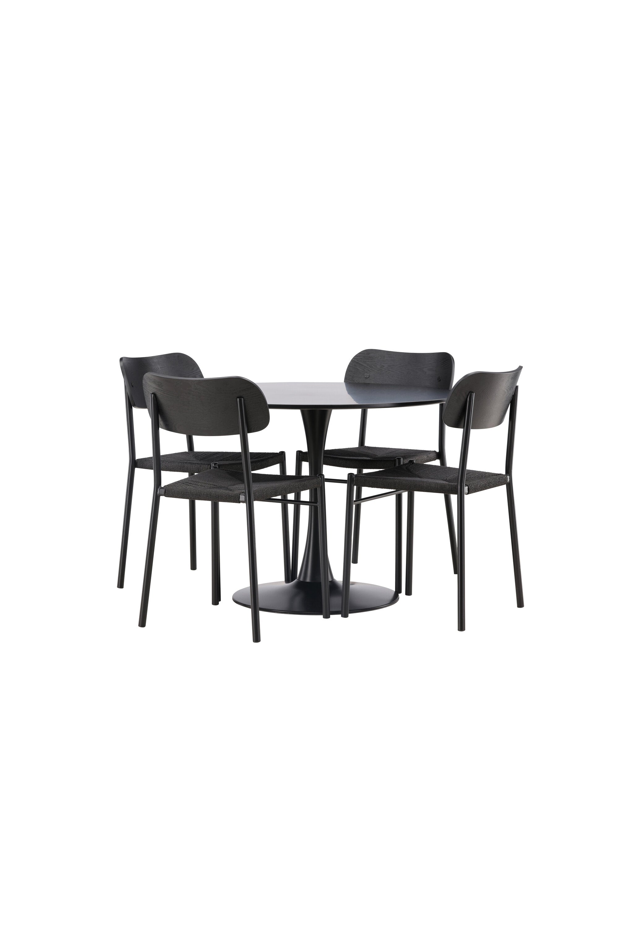 Matgrupp Glade med 4st matstolar Polly-GR Dining Set-Venture Home-peaceofhome.se