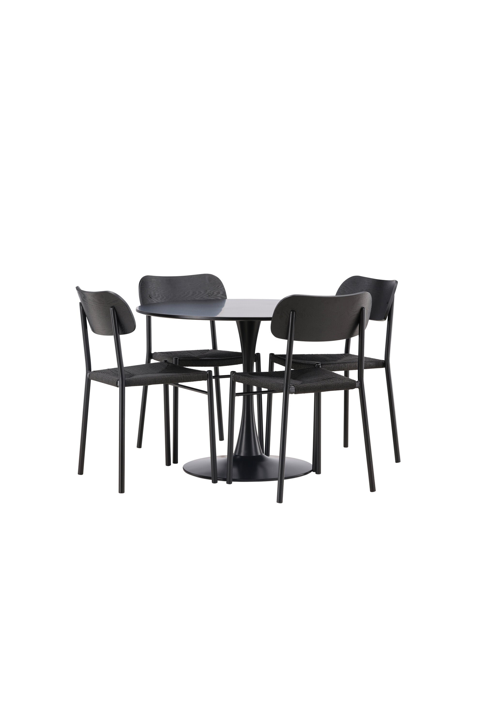 Matgrupp Glade med 4st matstolar Polly-GR Dining Set-Venture Home-peaceofhome.se