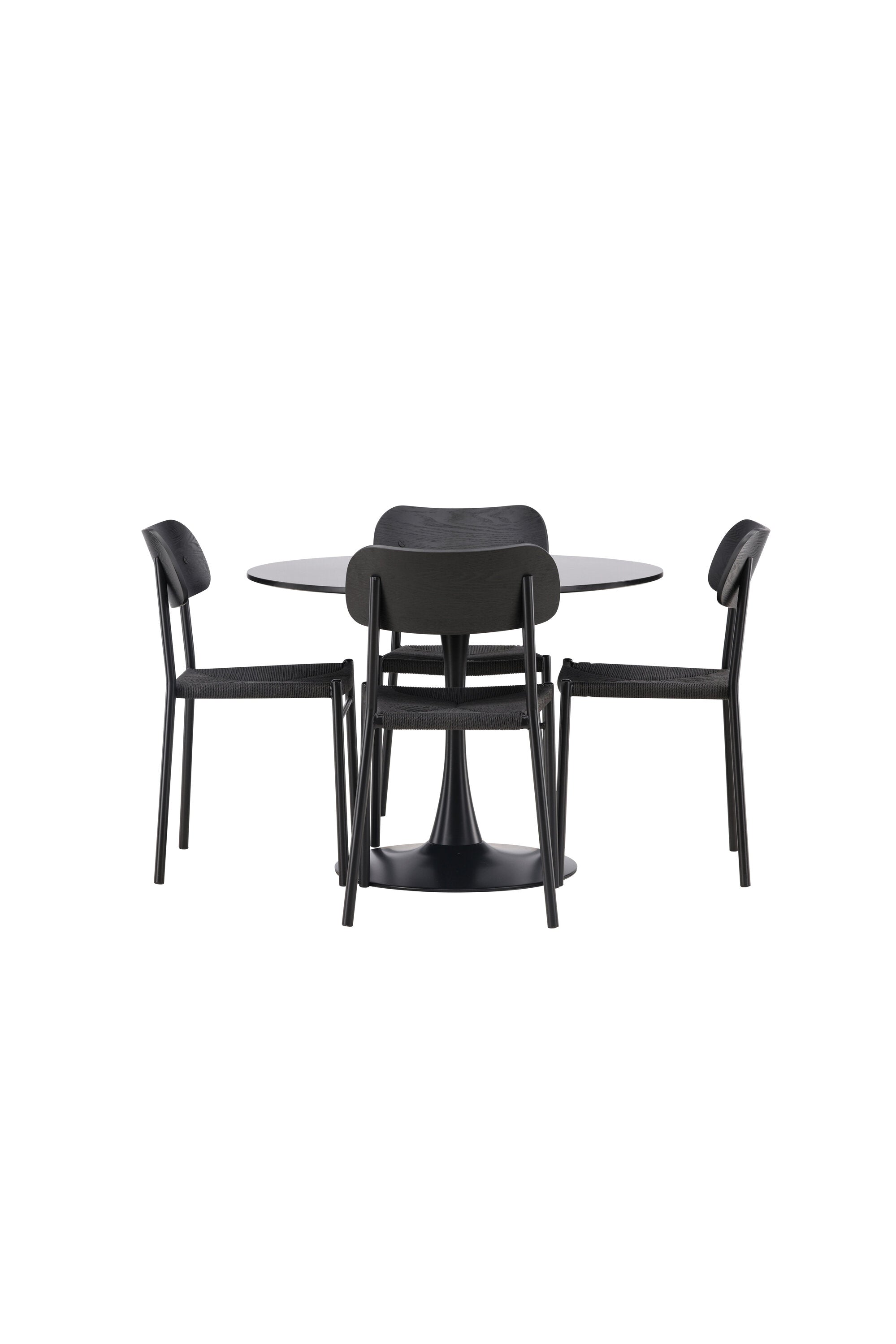 Matgrupp Glade med 4st matstolar Polly-GR Dining Set-Venture Home-peaceofhome.se