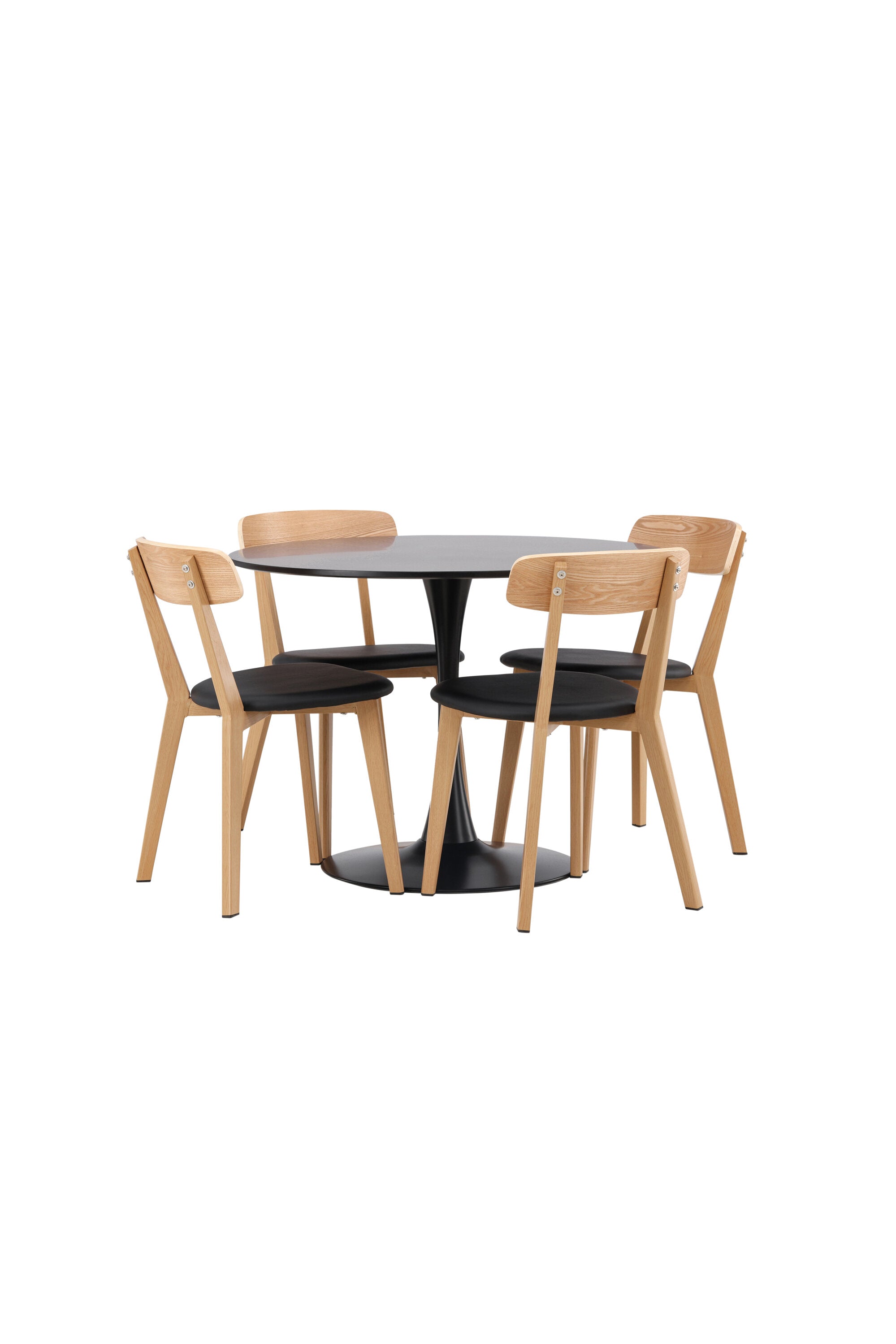 Matgrupp Glade med 4st matstolar Sanjos-GR Dining Set-Venture Home-peaceofhome.se