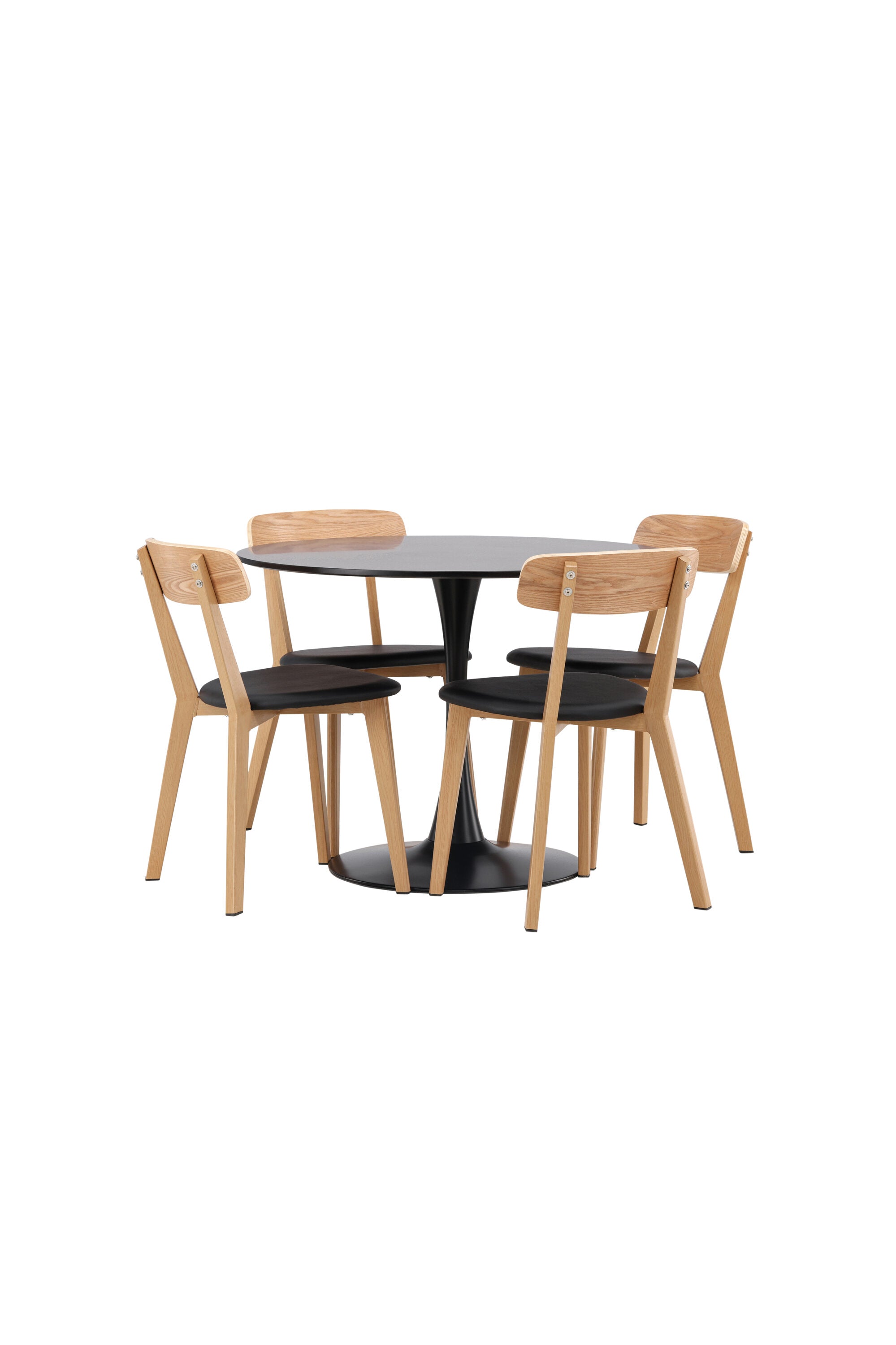 Matgrupp Glade med 4st matstolar Sanjos-GR Dining Set-Venture Home-peaceofhome.se