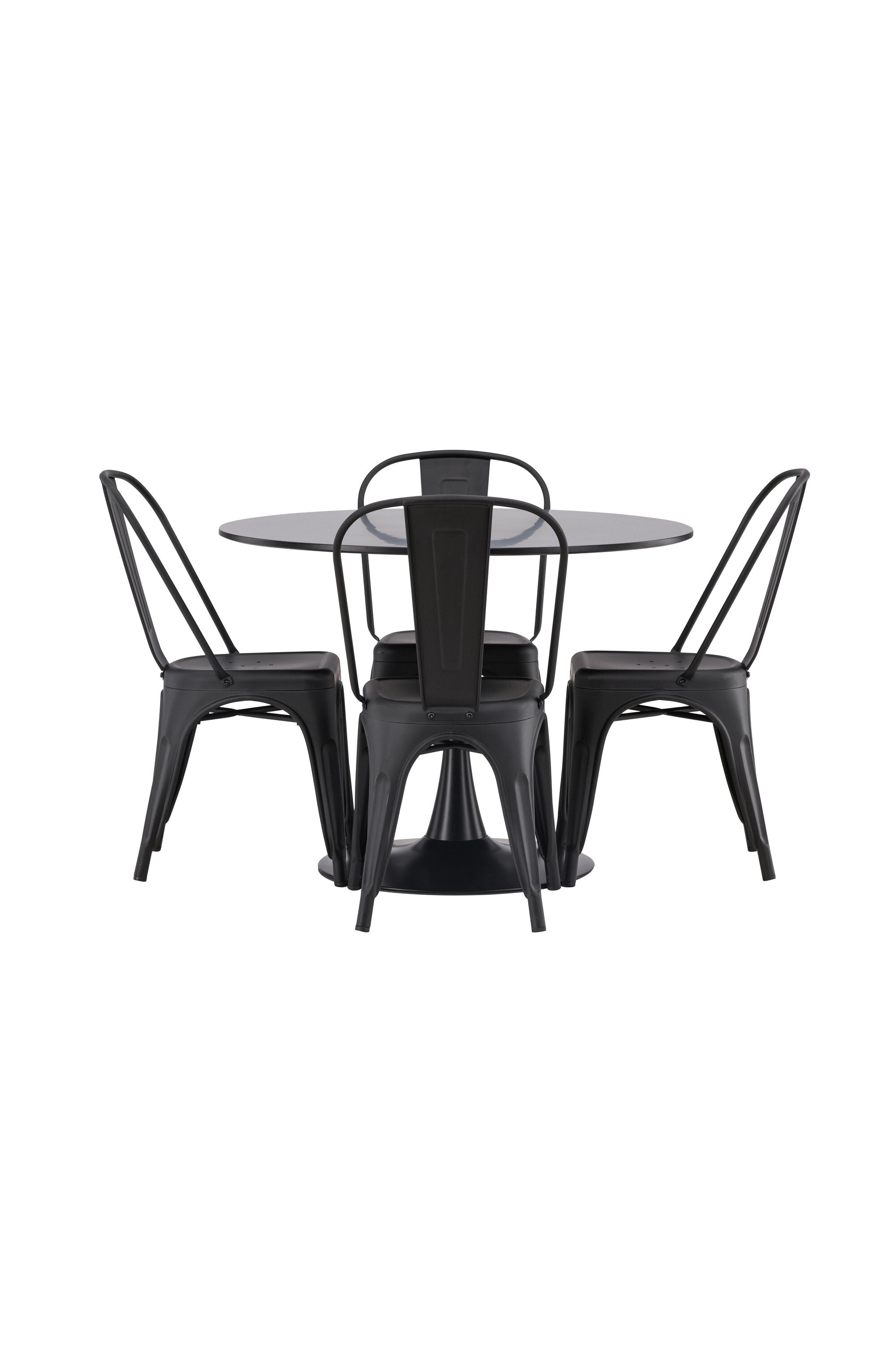 Matgrupp Glade med 4st matstolar Tempe-GR Dining Set-Venture Home-peaceofhome.se