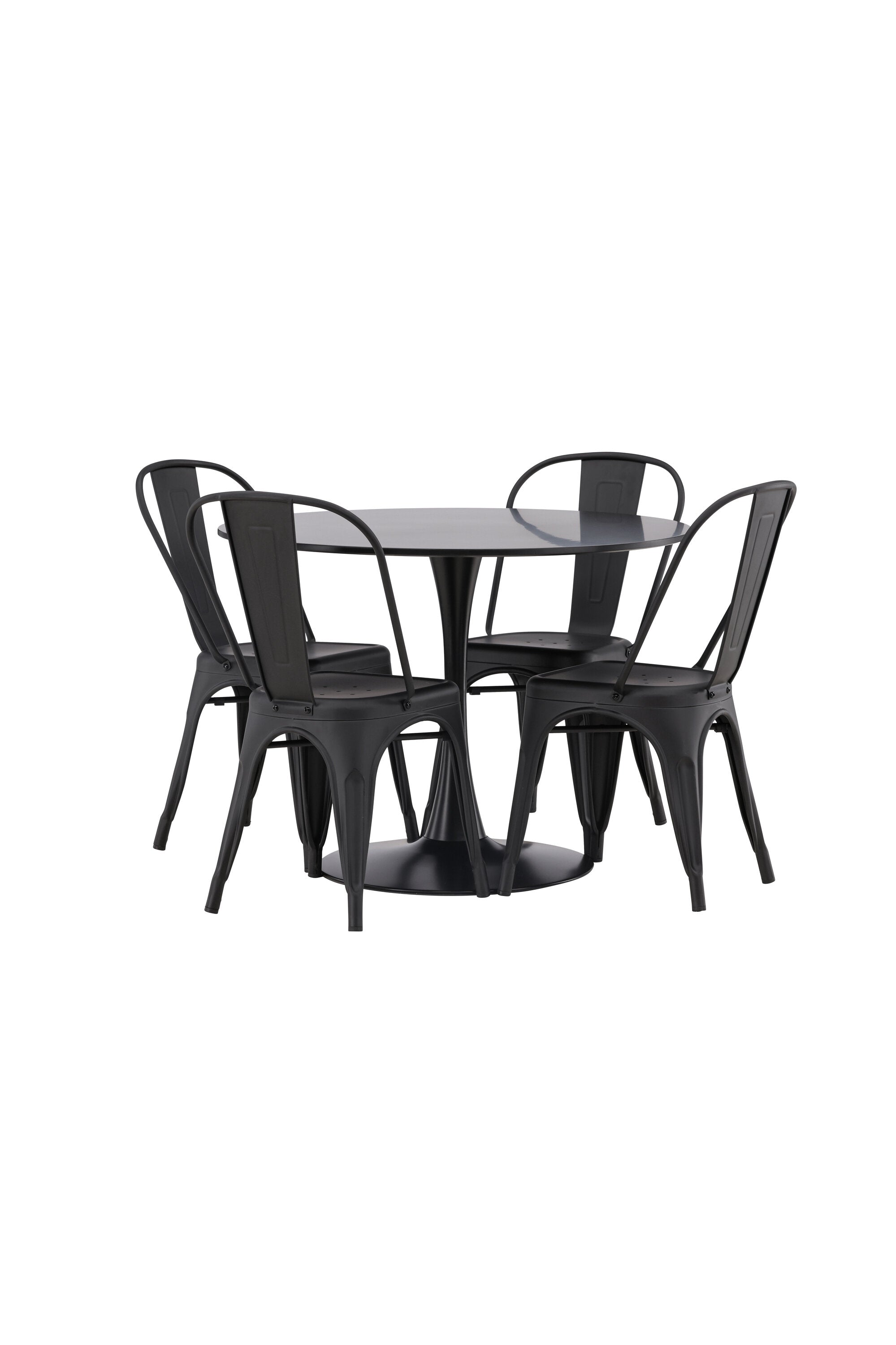 Matgrupp Glade med 4st matstolar Tempe-GR Dining Set-Venture Home-peaceofhome.se