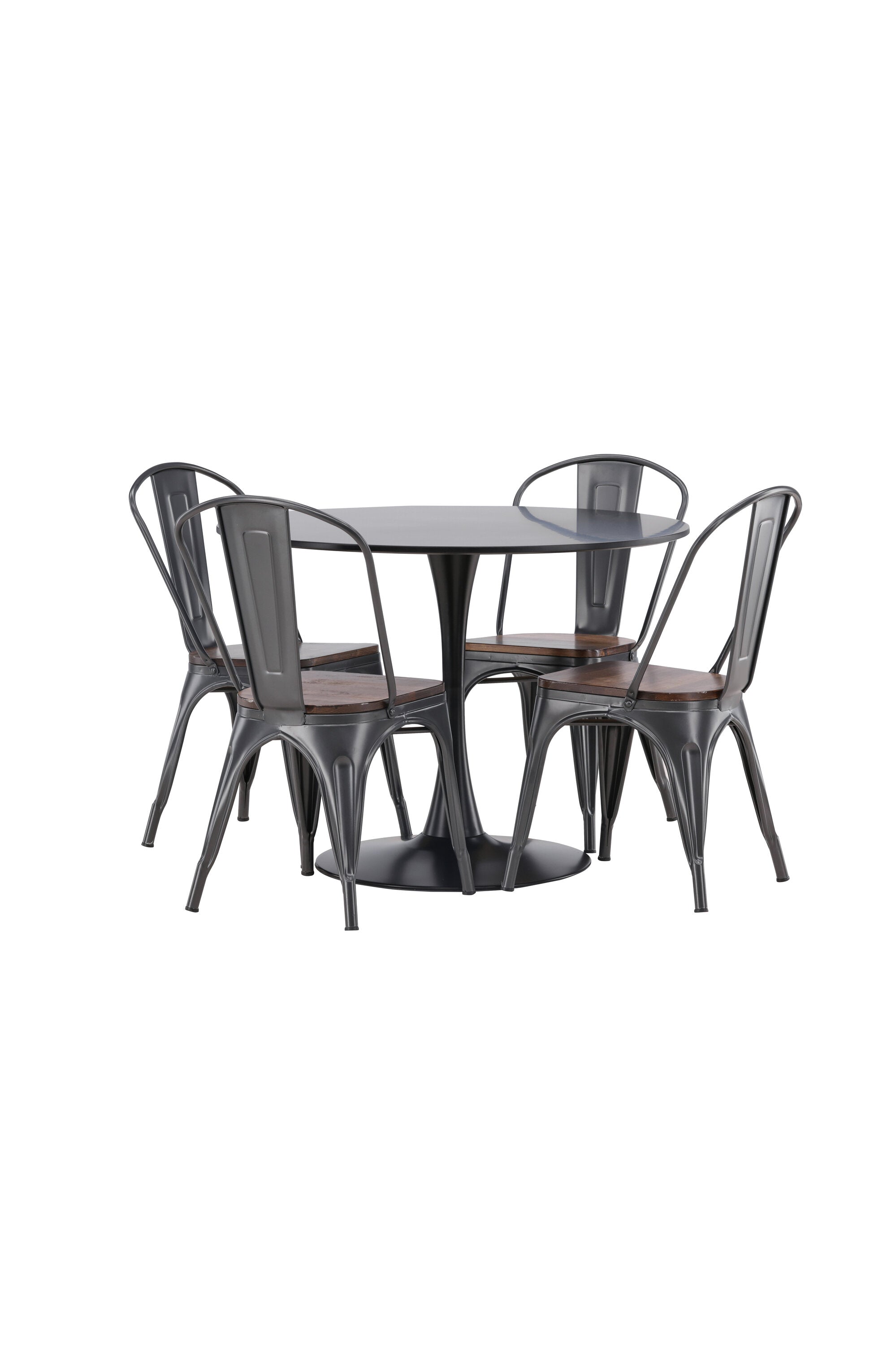 Matgrupp Glade med 4st matstolar Tempe-GR Dining Set-Venture Home-peaceofhome.se