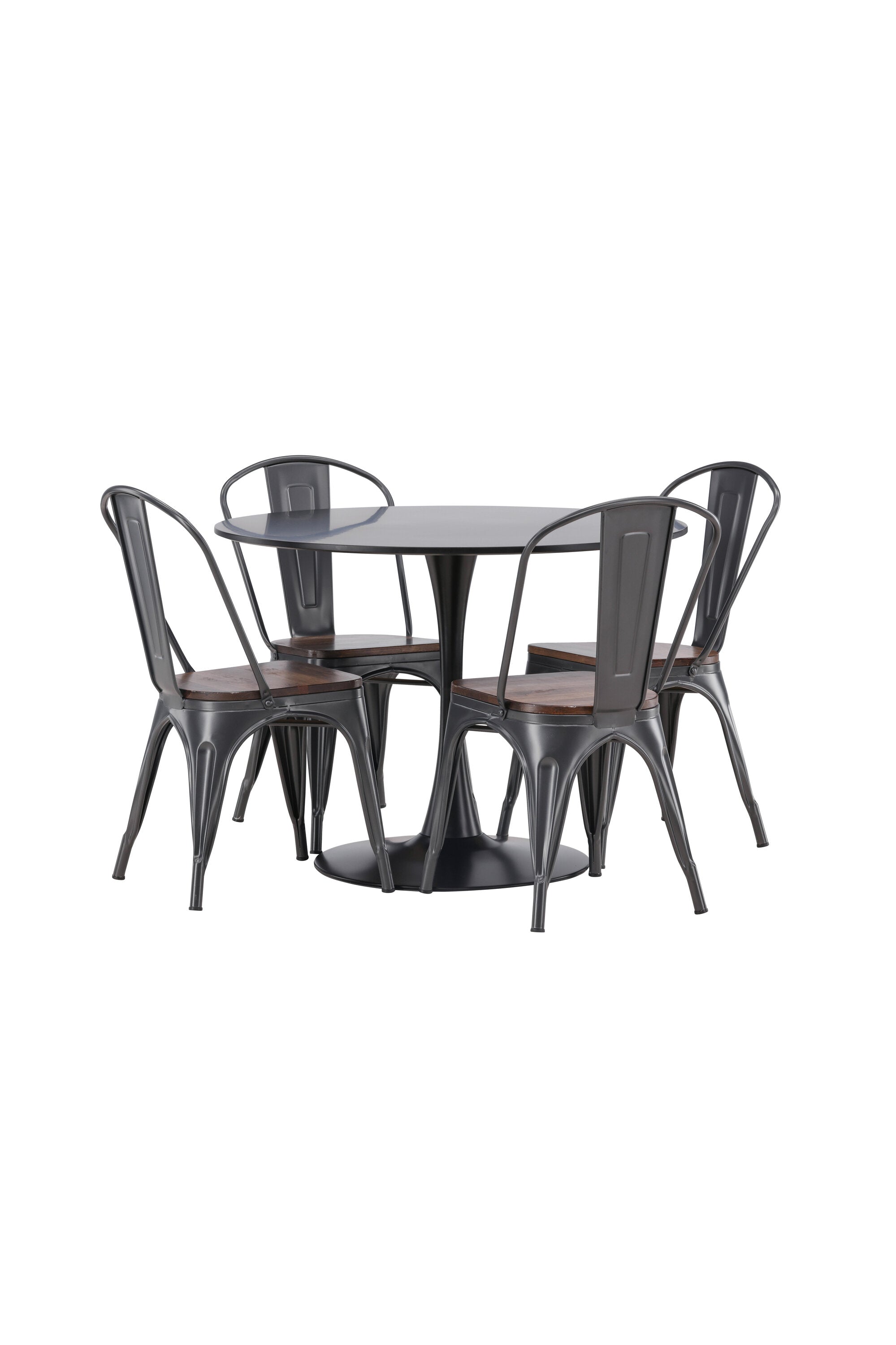 Matgrupp Glade med 4st matstolar Tempe-GR Dining Set-Venture Home-peaceofhome.se